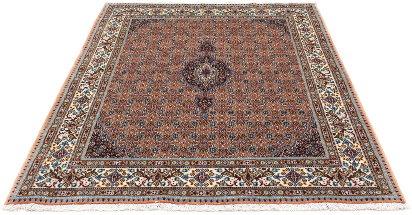 morgenland Wollteppich »Moud Stark Gemustert Beige 194 x 144 cm«, rechtecki günstig online kaufen