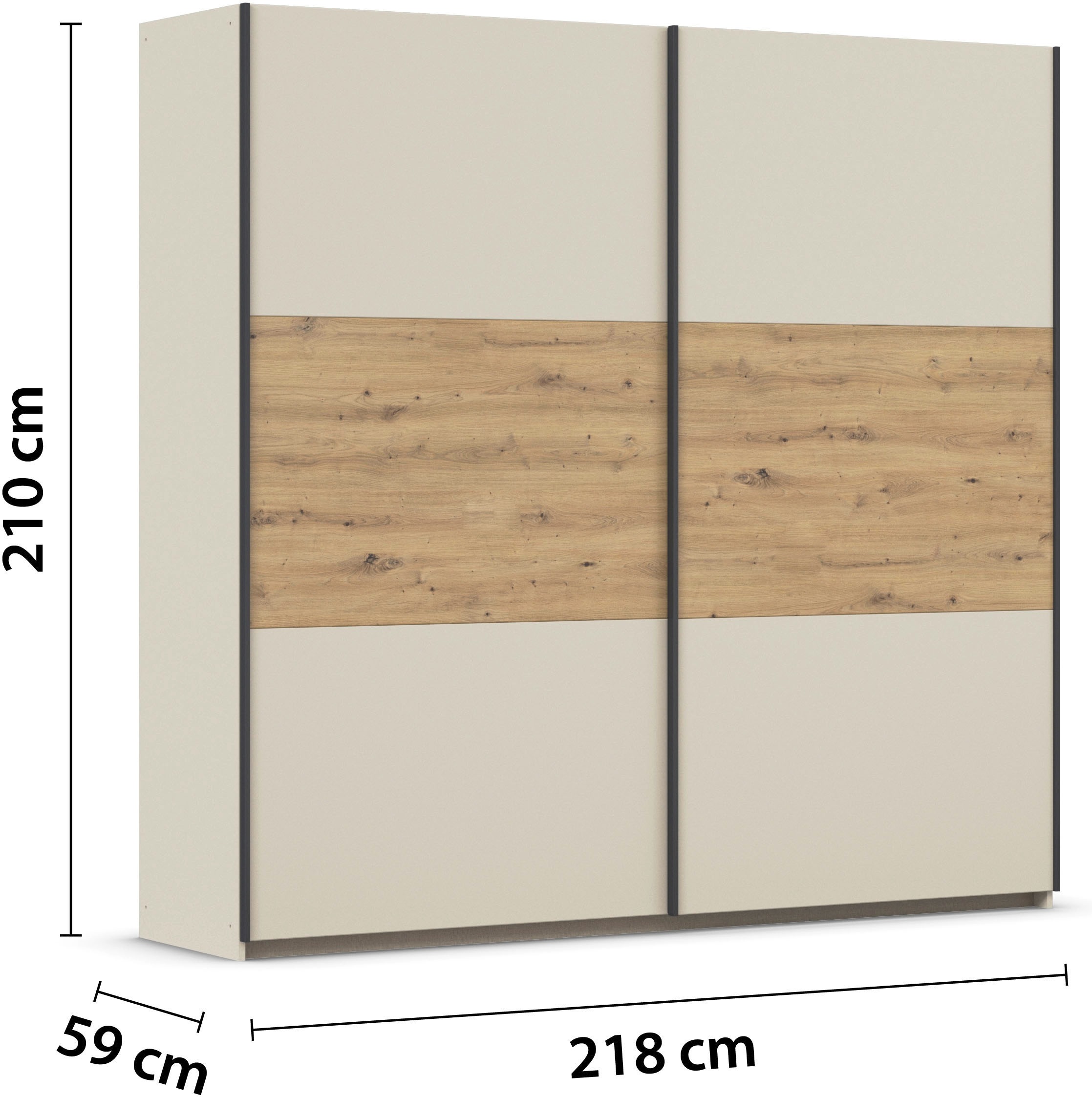 rauch Schwebetürenschrank »Kleiderschrank Schrank Garderobe Garderobenschrank Wäscheschrank NEO«, (in 3 verschiedenen Ausstattungen BASIC/CLASSIC/PREMIUM), mit großzügigem Stauraum und vielfältigen Farbkombinationen