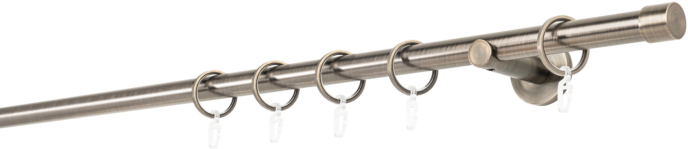 mydeco Gardinenstange »20mm Cap Wandträger 6,5 cm« 1-läufig Fixmaß günstig online kaufen