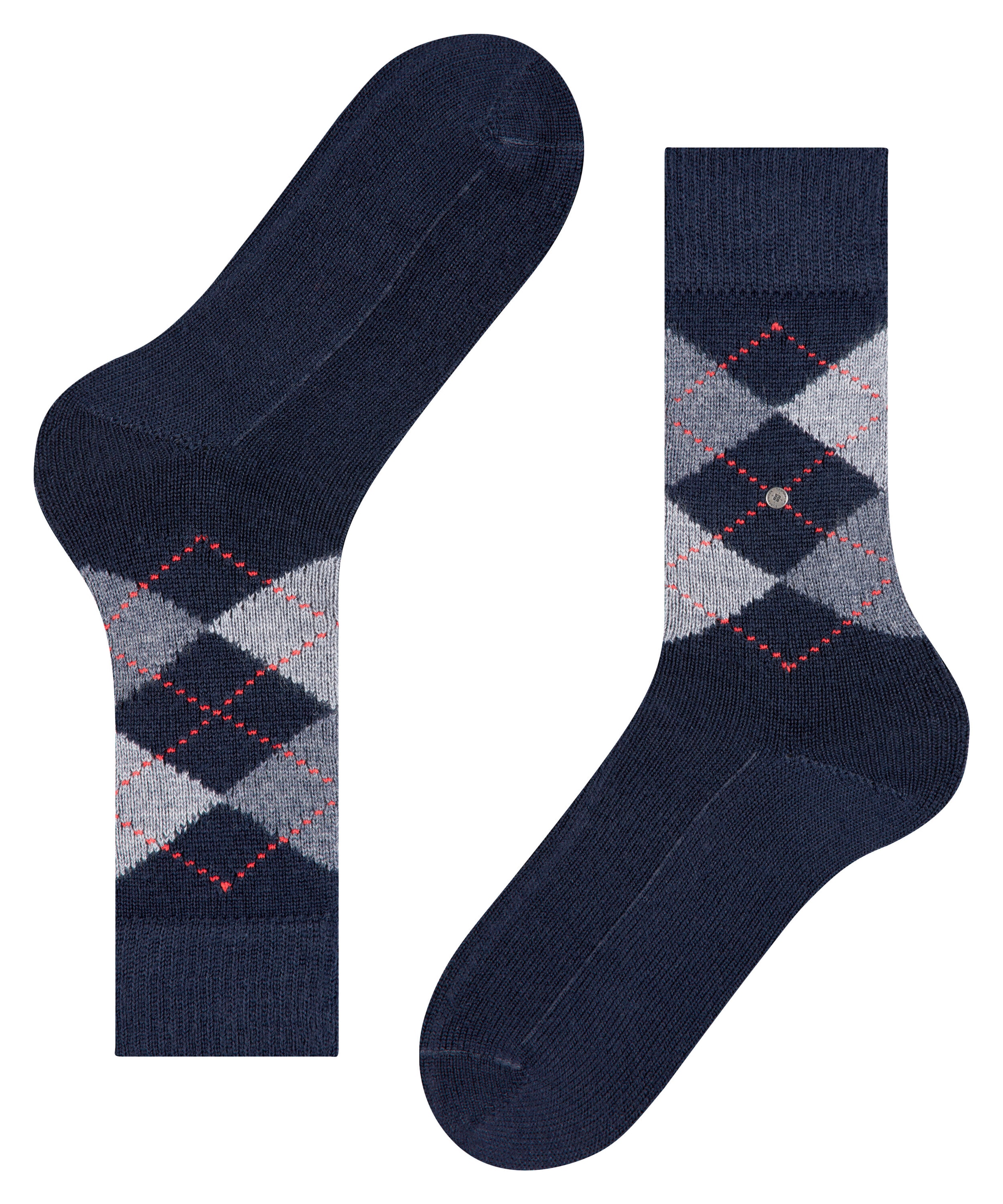 Burlington Socken »Preston« mit Raute; verstärkt, hochwertig, kariert