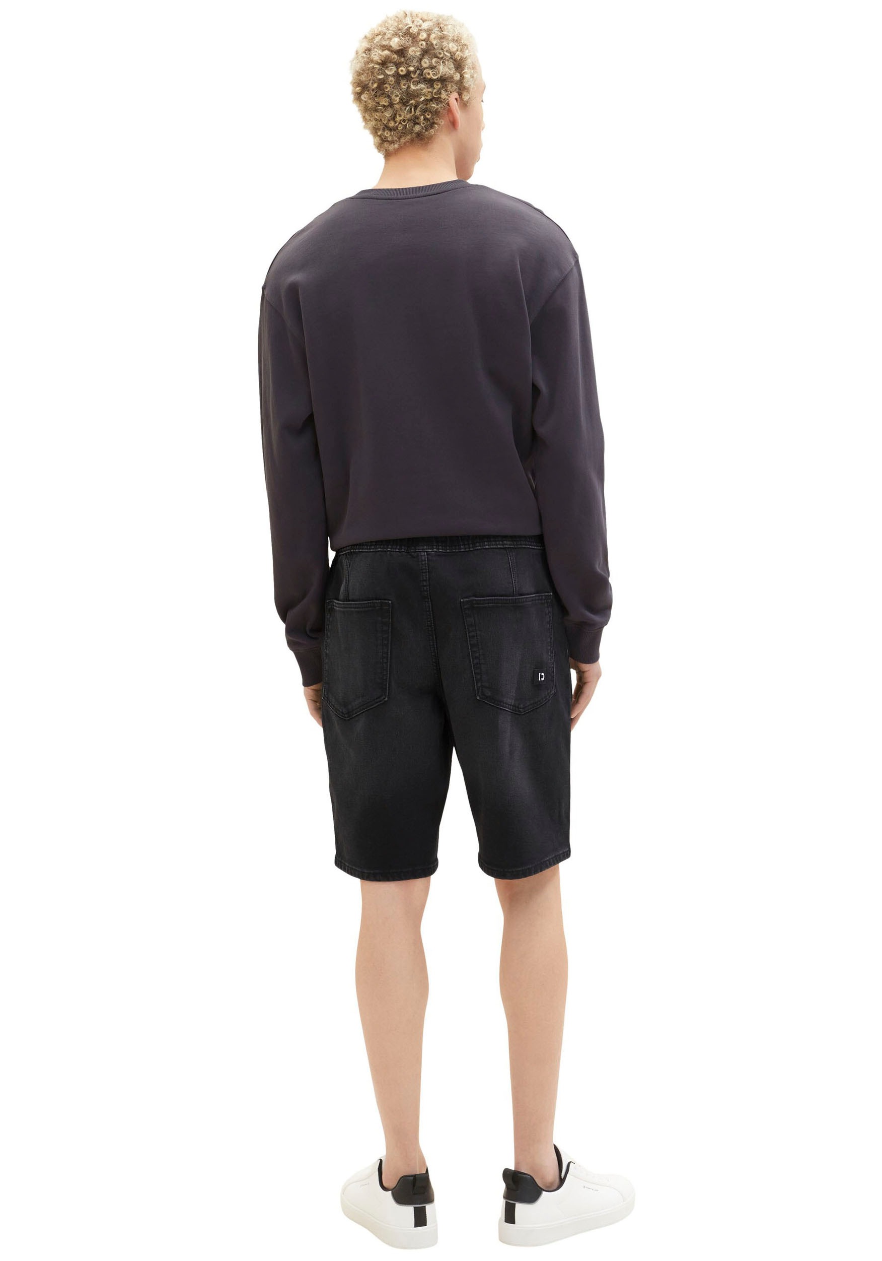9. Bild von TOM TAILOR Denim Jeansshorts, mit elastischem Tunnelzugbund