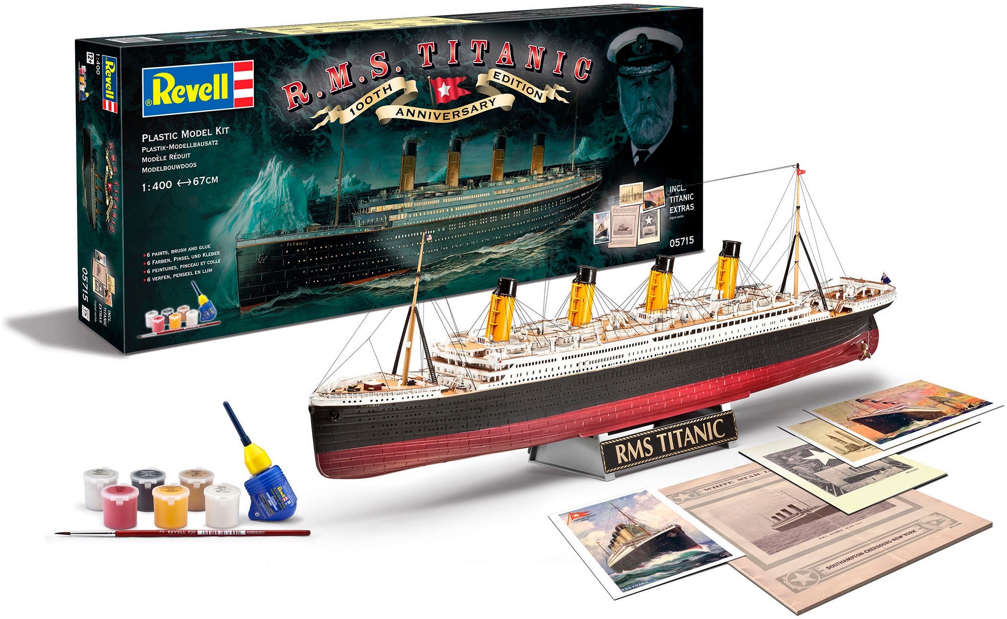 Revell® Modellbausatz »Geschenkset 100 Jahre R.M.S. Titanic«, Made in Europe