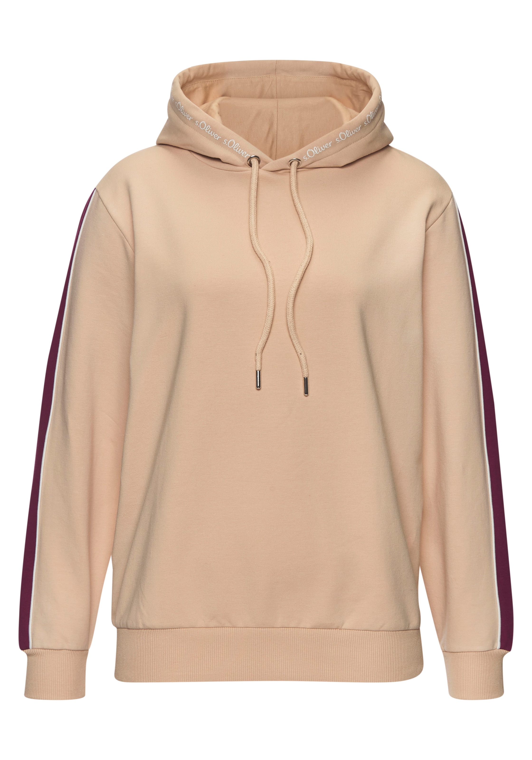 s.Oliver Hoodie, mit Kontrast Einsätzen, Loungewear