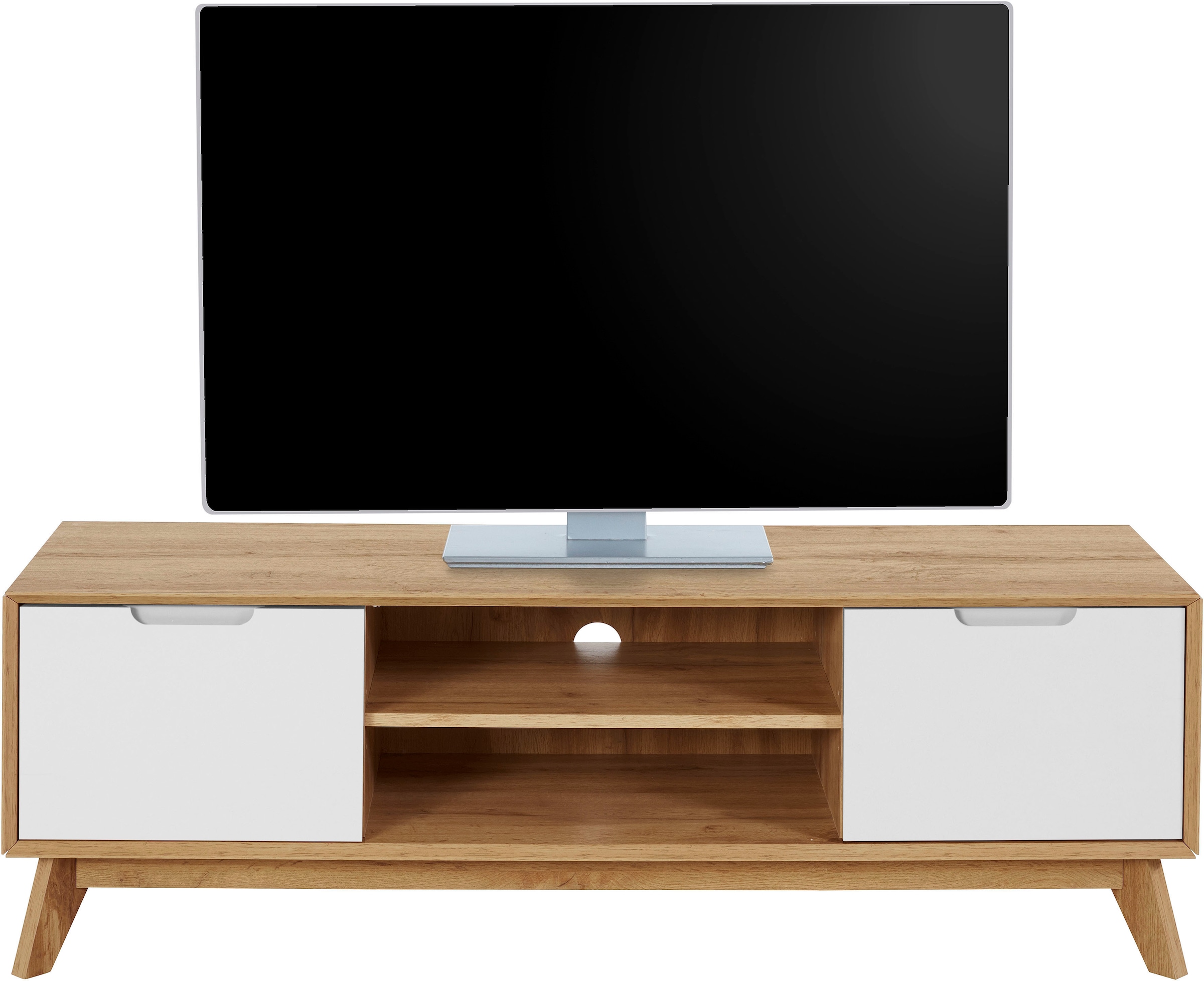 andas Lowboard »Pandrup«, Kommode mit 3 Einlegeböden und Kabeldurchführung, B:135 cm