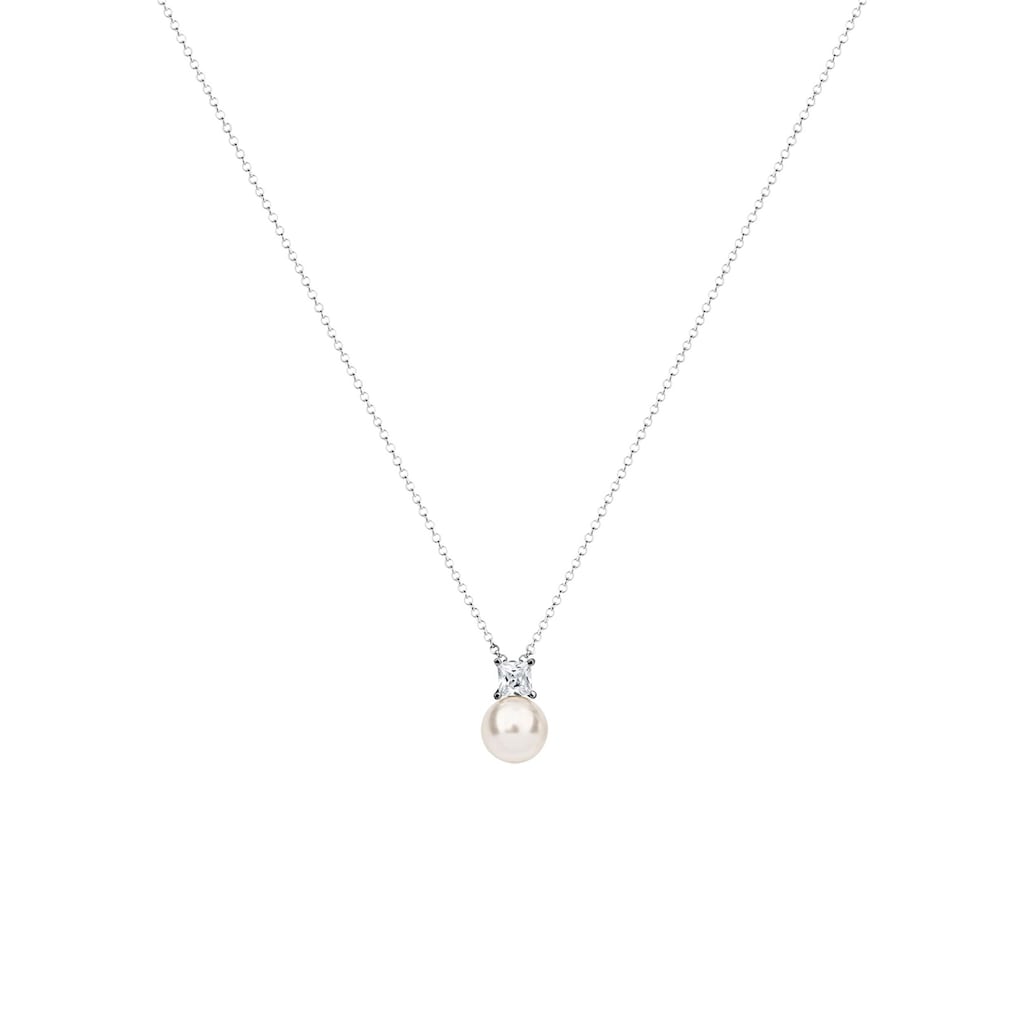 Nenalina Perlenkette »Zirkonia Synthetische Perle 925 Silber«