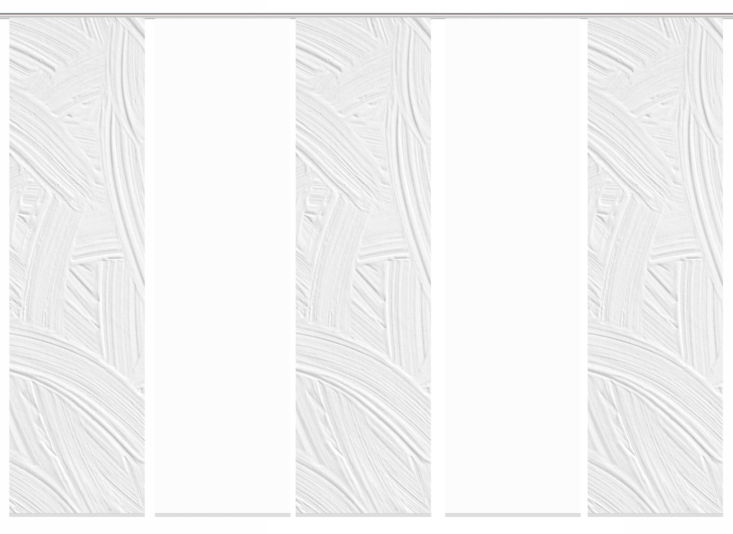 HOME WOHNIDEEN Schiebegardine »TALIA 5er SET«, (5 St.), Schiebevorhang Digidruck 5er Set TALIA
