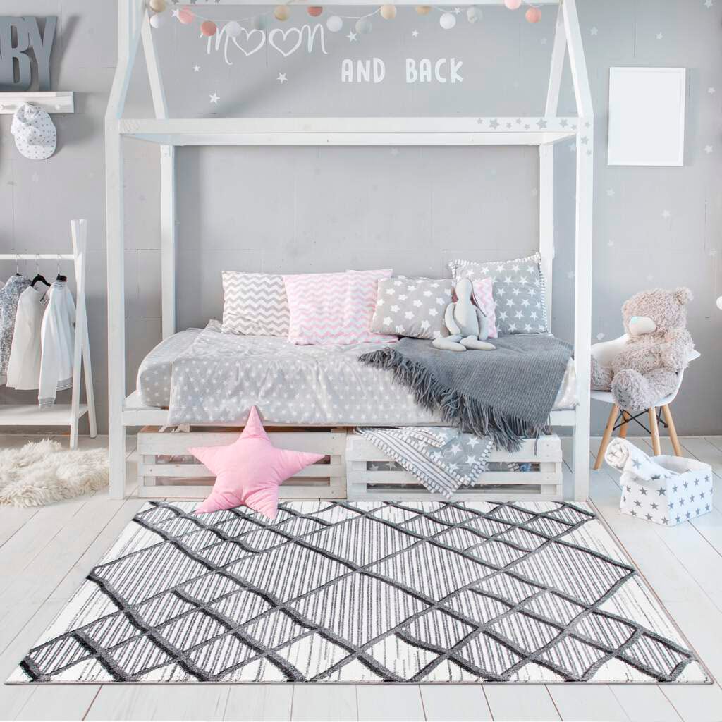 Carpet City Teppich »YOUNG965«, rechteckig, 11 mm Höhe, Moderner Jugend- Kinder Teppich, ideal für Jugendzimmer