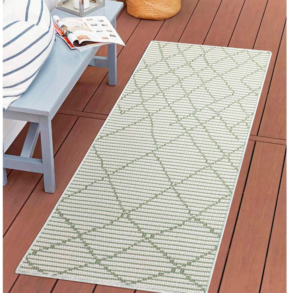 Carpet City Teppich »PALM3526«, rechteckig, 5 mm Höhe, Wetterfest & UV-best günstig online kaufen