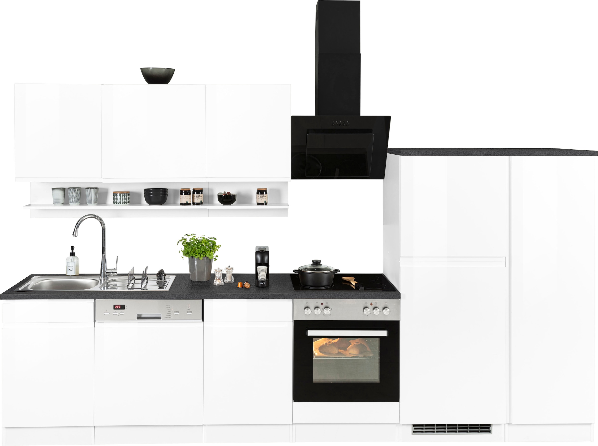 KOCHSTATION Küchenzeile "KS-Virginia" Breite 330 cm, wahlweise mit E-Geräte günstig online kaufen