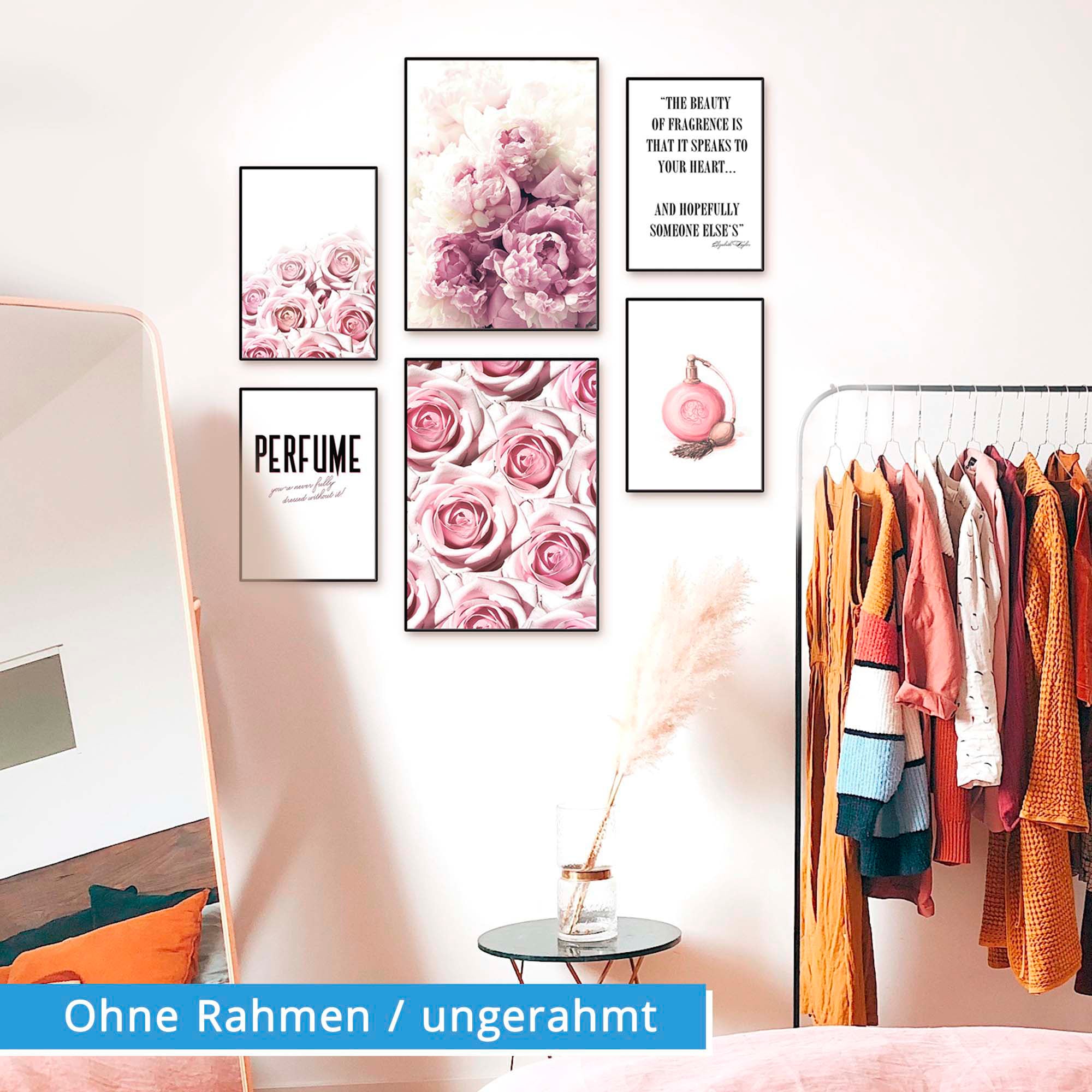 Artland Poster "Schönheit der Rose", Blumen, (6 St.), Poster, Wandbild, Bil günstig online kaufen