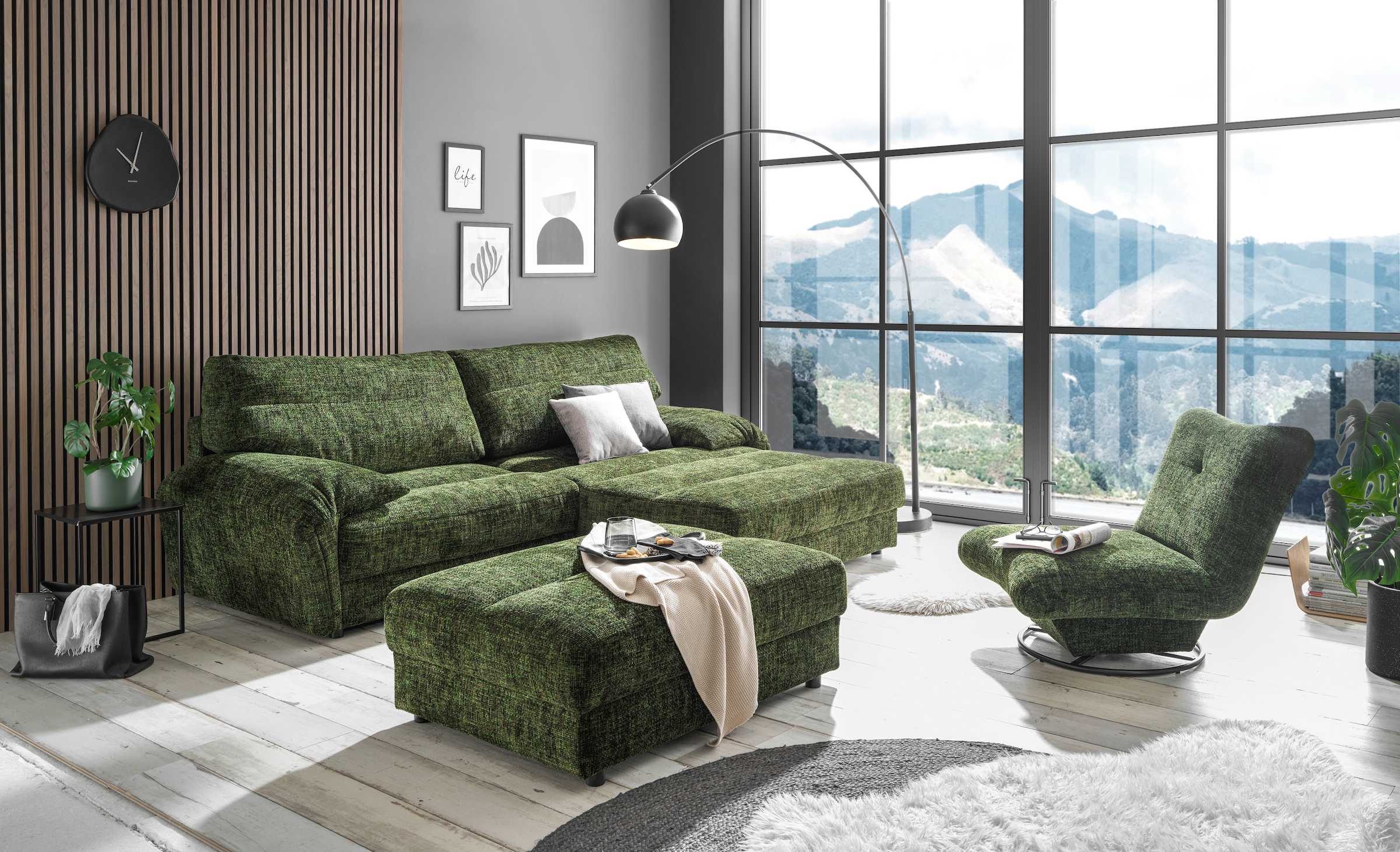 ED EXCITING DESIGN Ecksofa »Princeton L-Form« günstig online kaufen