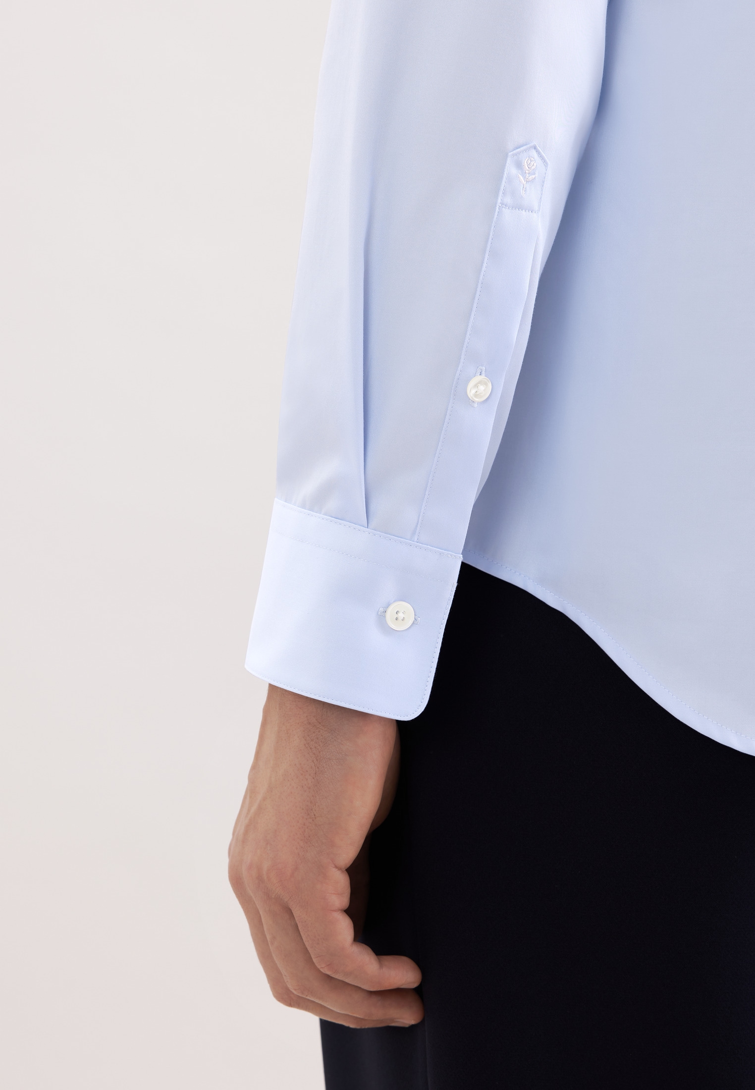 seidensticker Businesshemd »Schwarze Rose« Straight 1/1 Kentkragen Uni