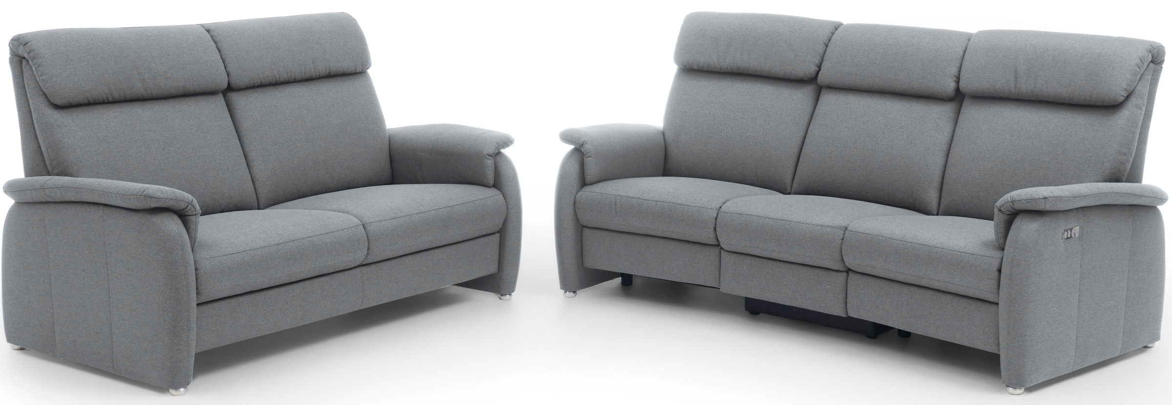 Home affaire 3-Sitzer »Turin mit Steckdose und USB-Port auch in Easy care-Bezug«, 2 x vollmotorische Relaxfunktion, herunterklappbarer Tisch
