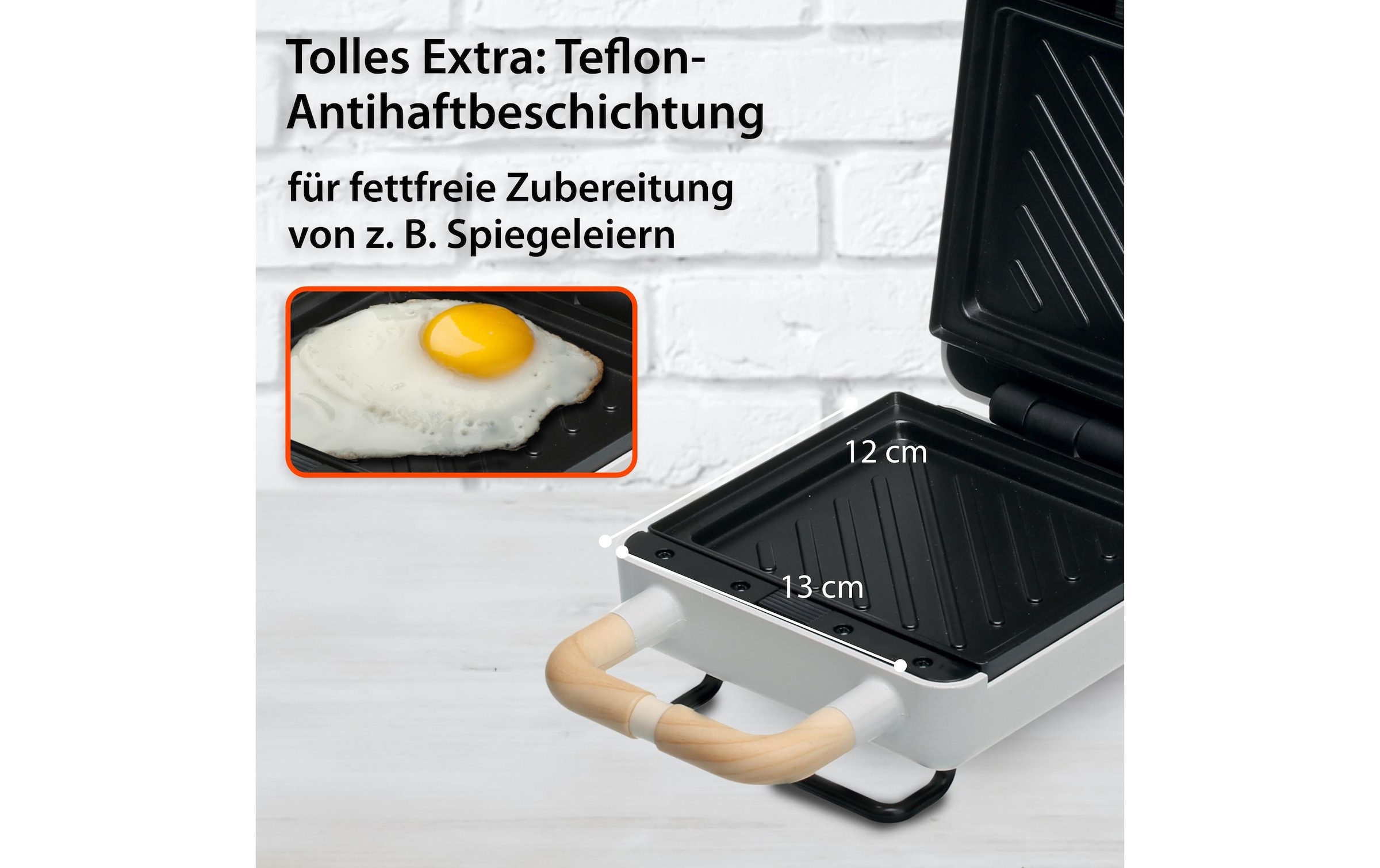 ADE Waffeleisen »Weiss« 600 W