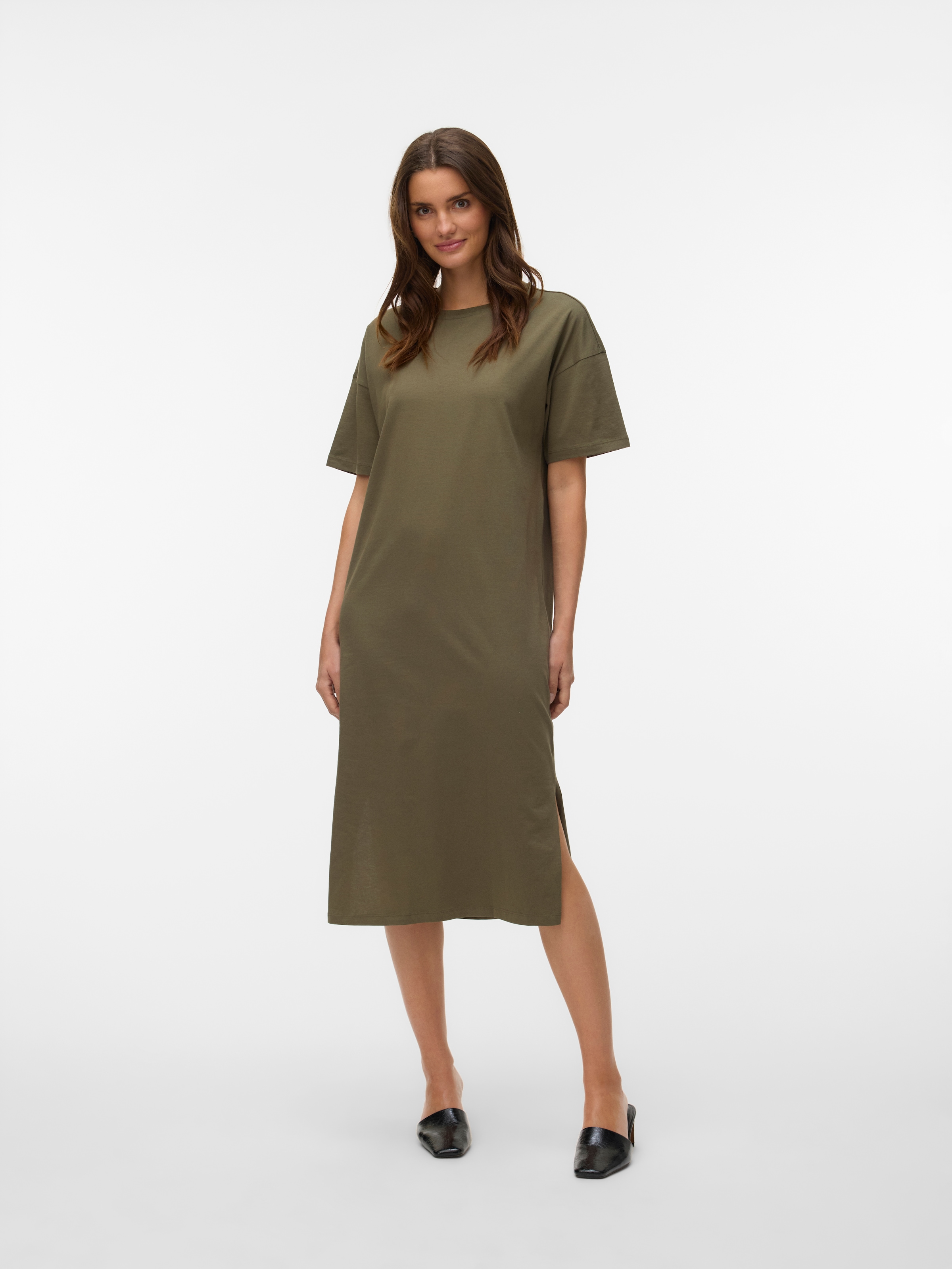 Vero Moda Shirtkleid »VMMOLLY SS OVERSIZE CALF DRESS NOOS« Baumwolle, regular fit