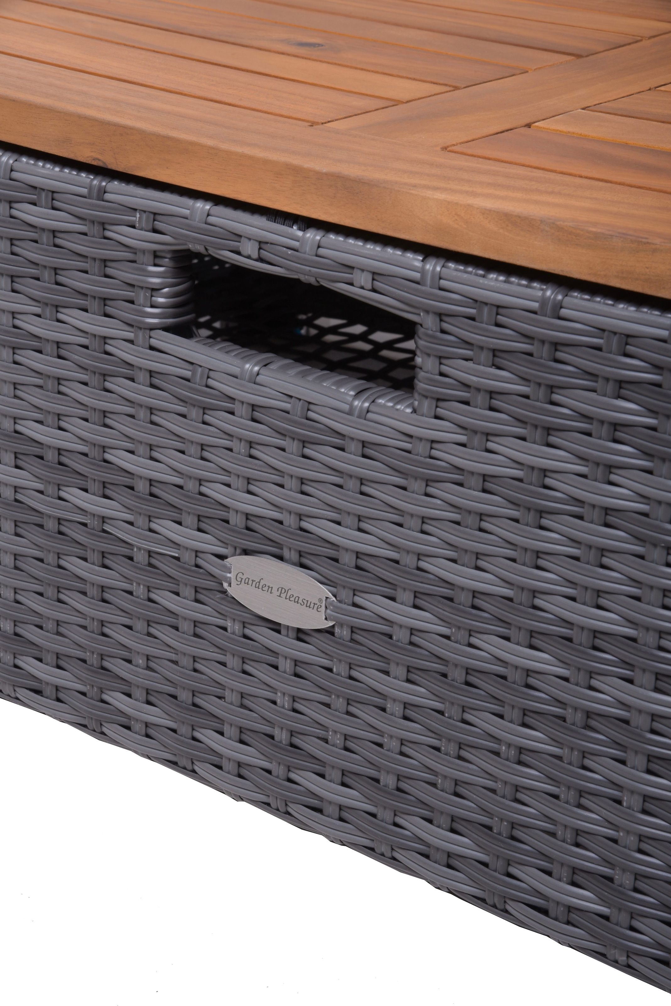 Garden Pleasure Multifunktionsliege »Funktionssofa »BARI««, (ausziehbarer Tisch, inkl. Auflage), Stahl, verstellbare Rückenlehne, L: 136 cm