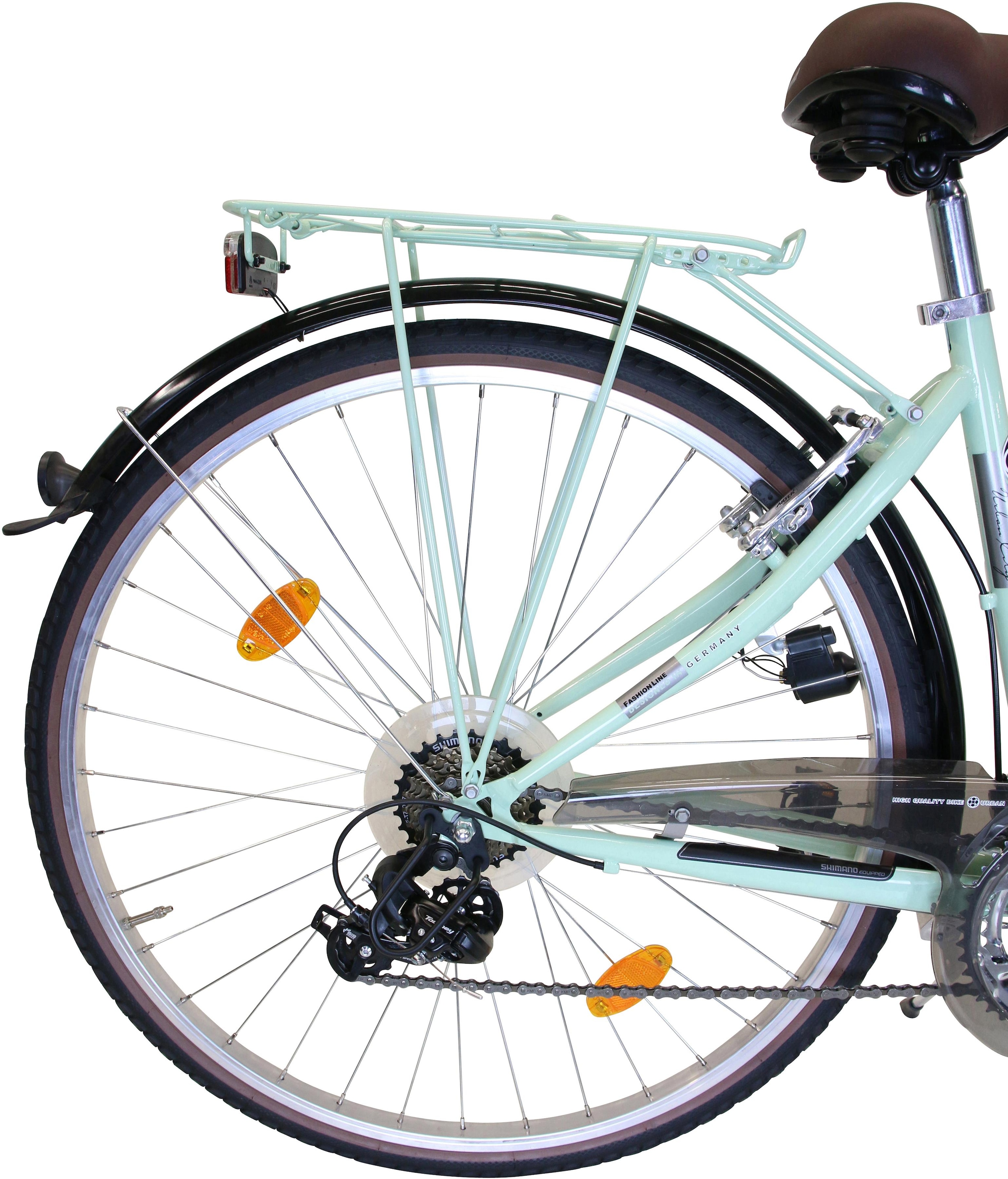 2. Bild von FASHION LINE Cityrad, 21 Gang, Shimano, TY 300 Schaltwerk, Kettenschaltung, für Damen, Kettenschaltung