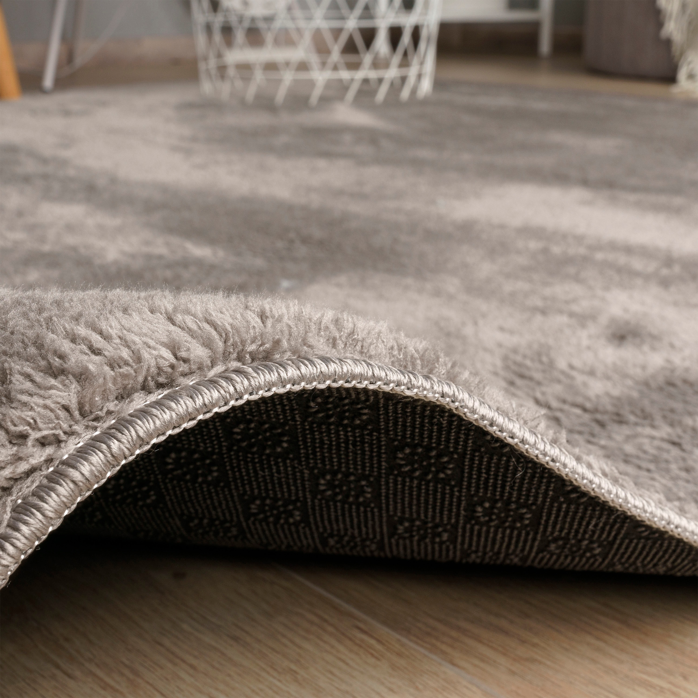 Teppich »Andeer«, rechteckig, 14 mm Höhe, Kurzflor, Uni Farben, weich & kuschelig, waschbar, Wohnzimmer