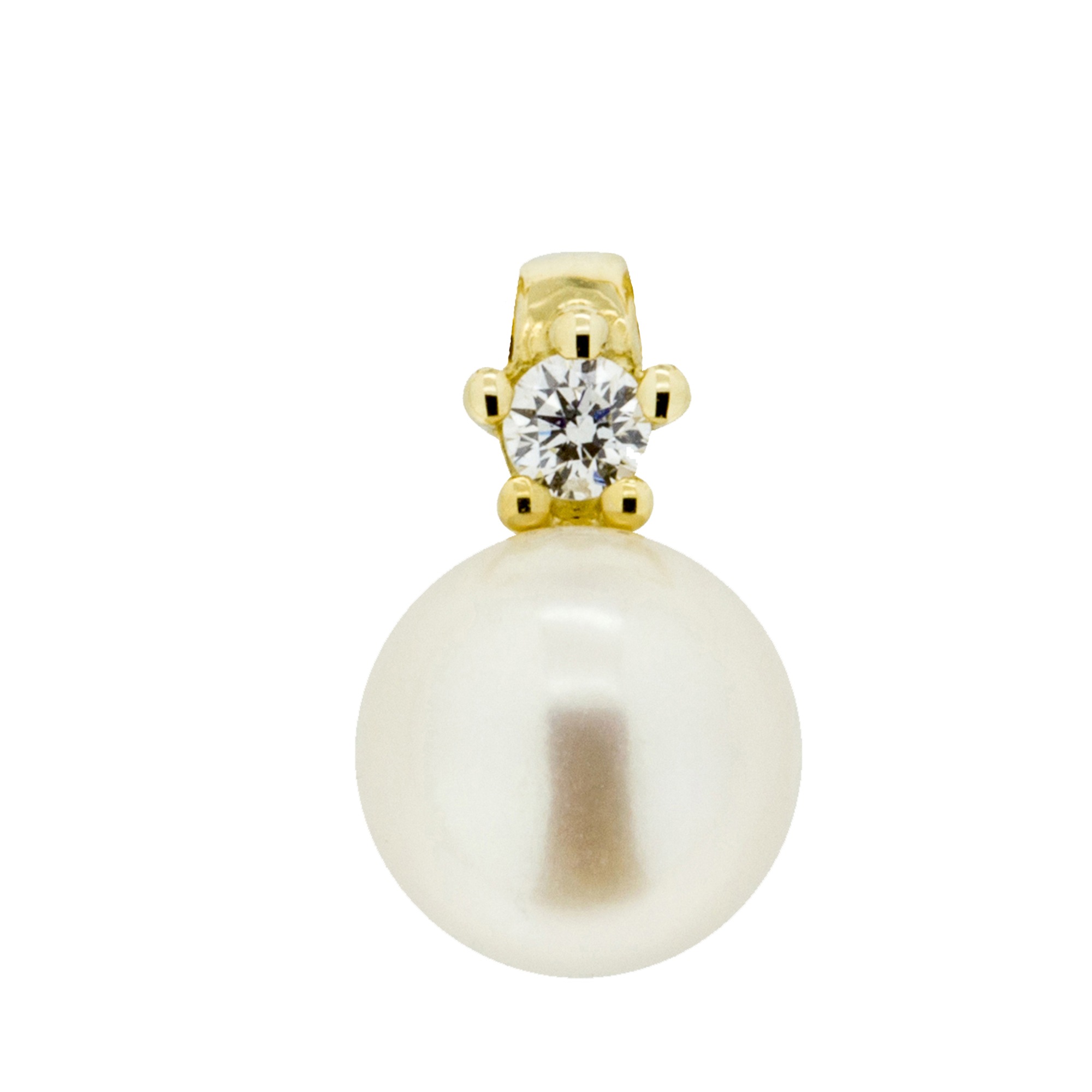 Orolino Kettenanhänger »585 Gold mit Brillant 0,03ct. + Perle 6,5-7mm«
