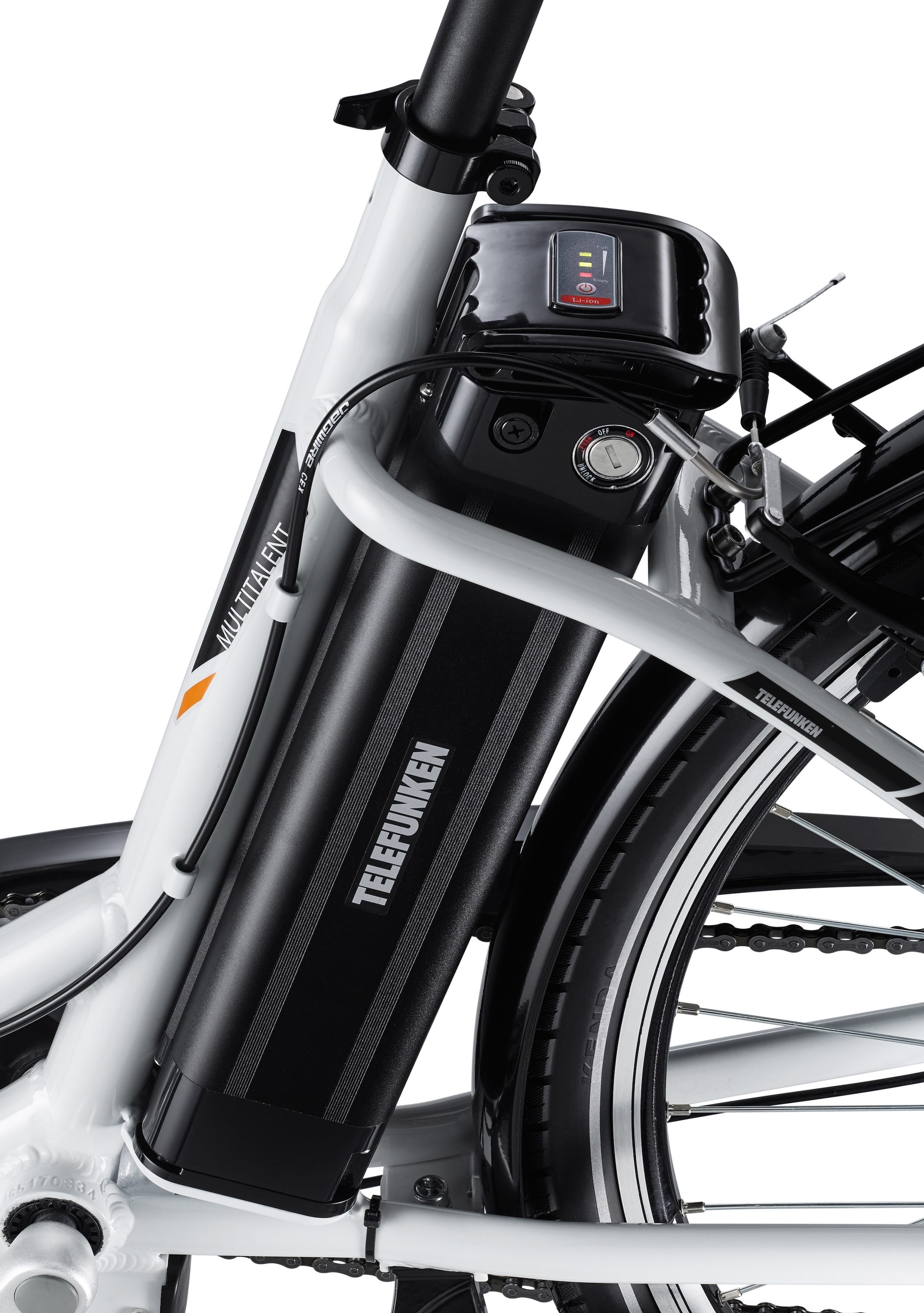 Telefunken E-Bike »Multitalent RC830«, 3 Gang, Shimano, Nexus, Frontmotor 250 W, mit Fahrradkorb, Pedelec