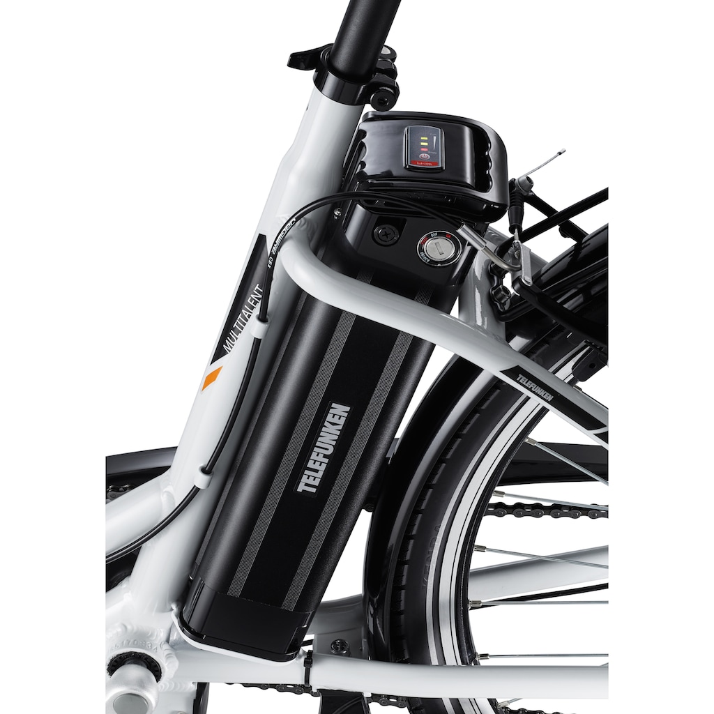 Telefunken E-Bike »Multitalent RC830«, 3 Gang, Shimano, Nexus, Frontmotor 250 W