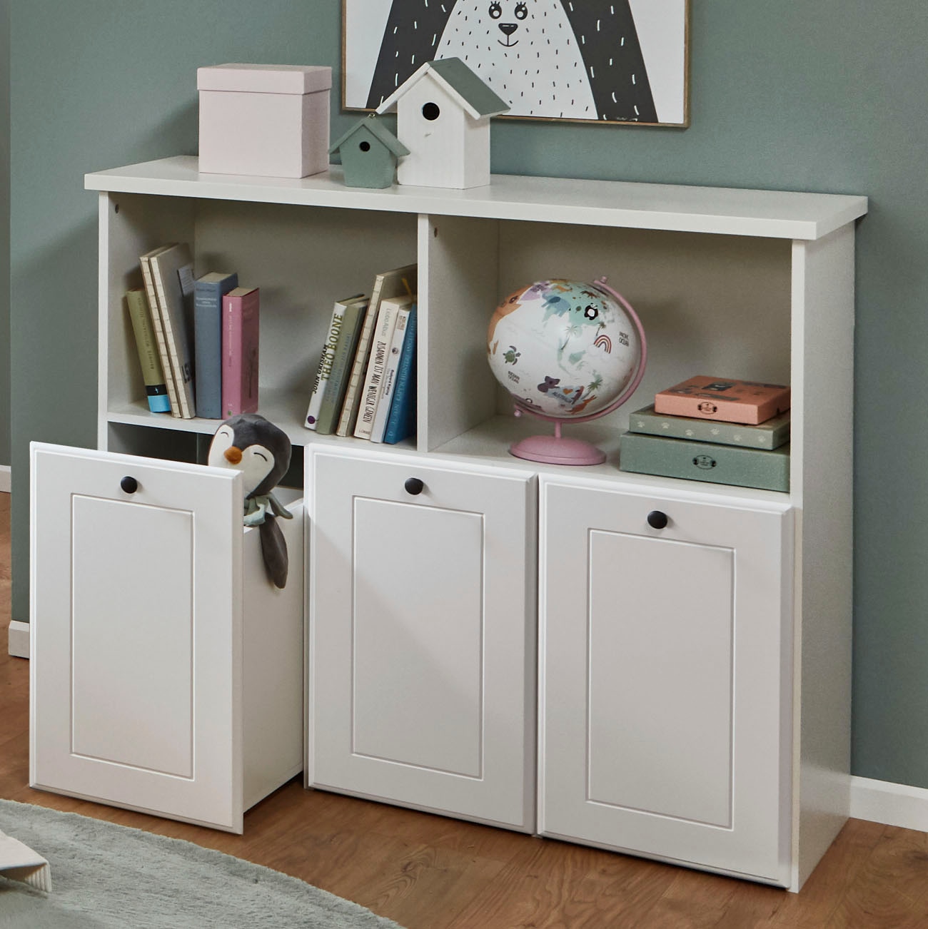 arthur berndt Kinderregal »Thilo« Modernes Spielzeugregal mit 3 geräumigen Schubkästen