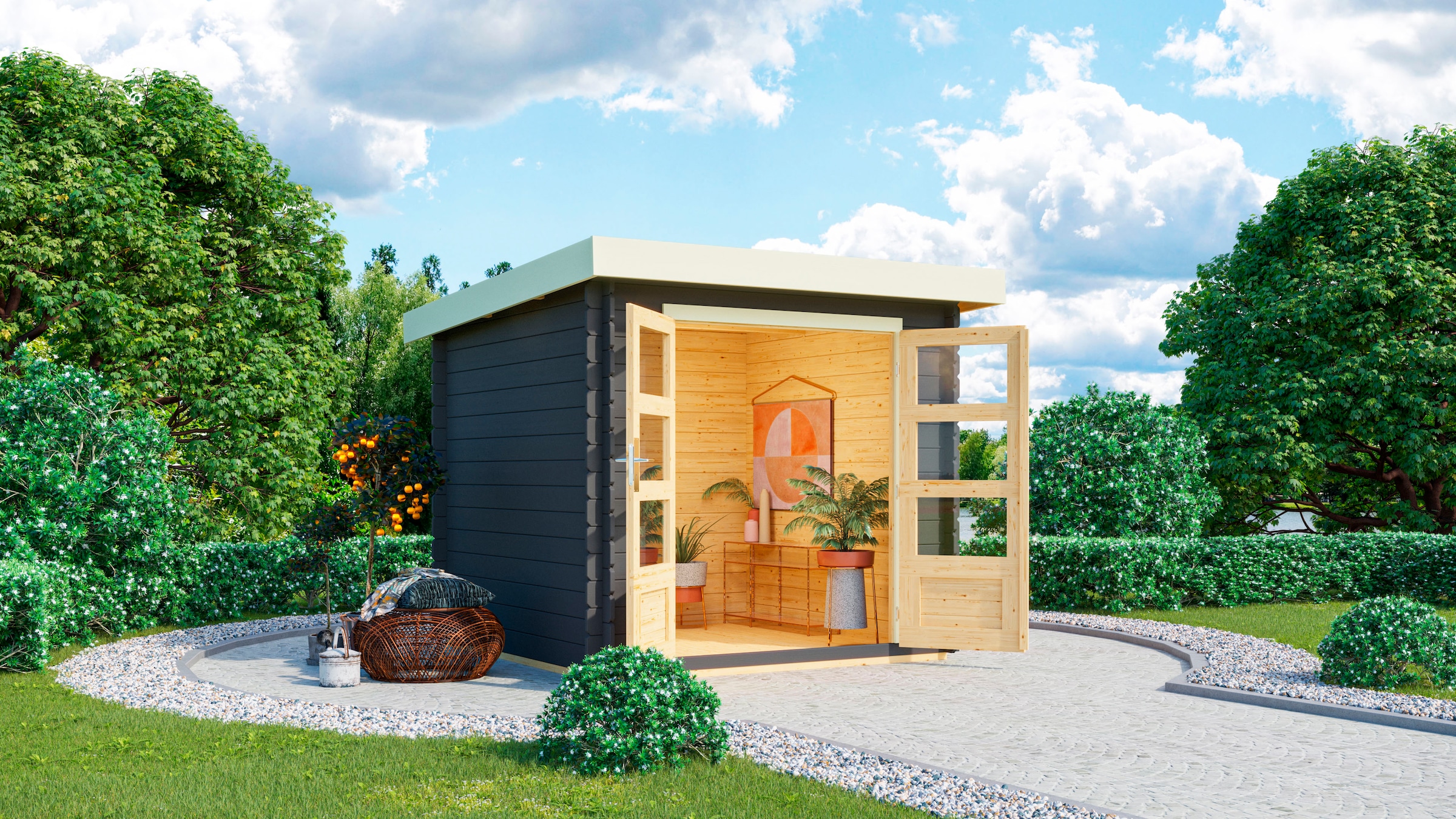 Karibu Gartenhaus »Schloßsee 2«