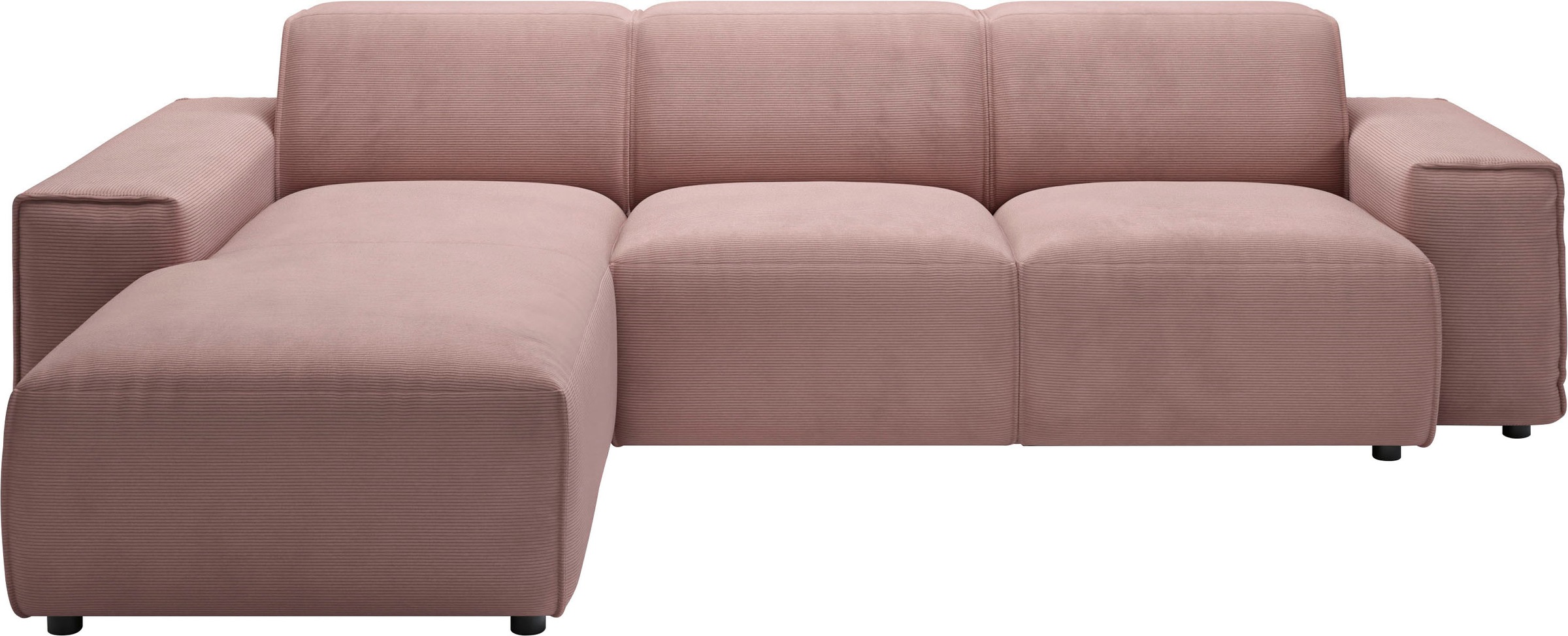 andas Ecksofa »Glimminge L-Form auch in Breitcord, Feincord + Easy care-Bezug,«, Breite 264, Zierkissen