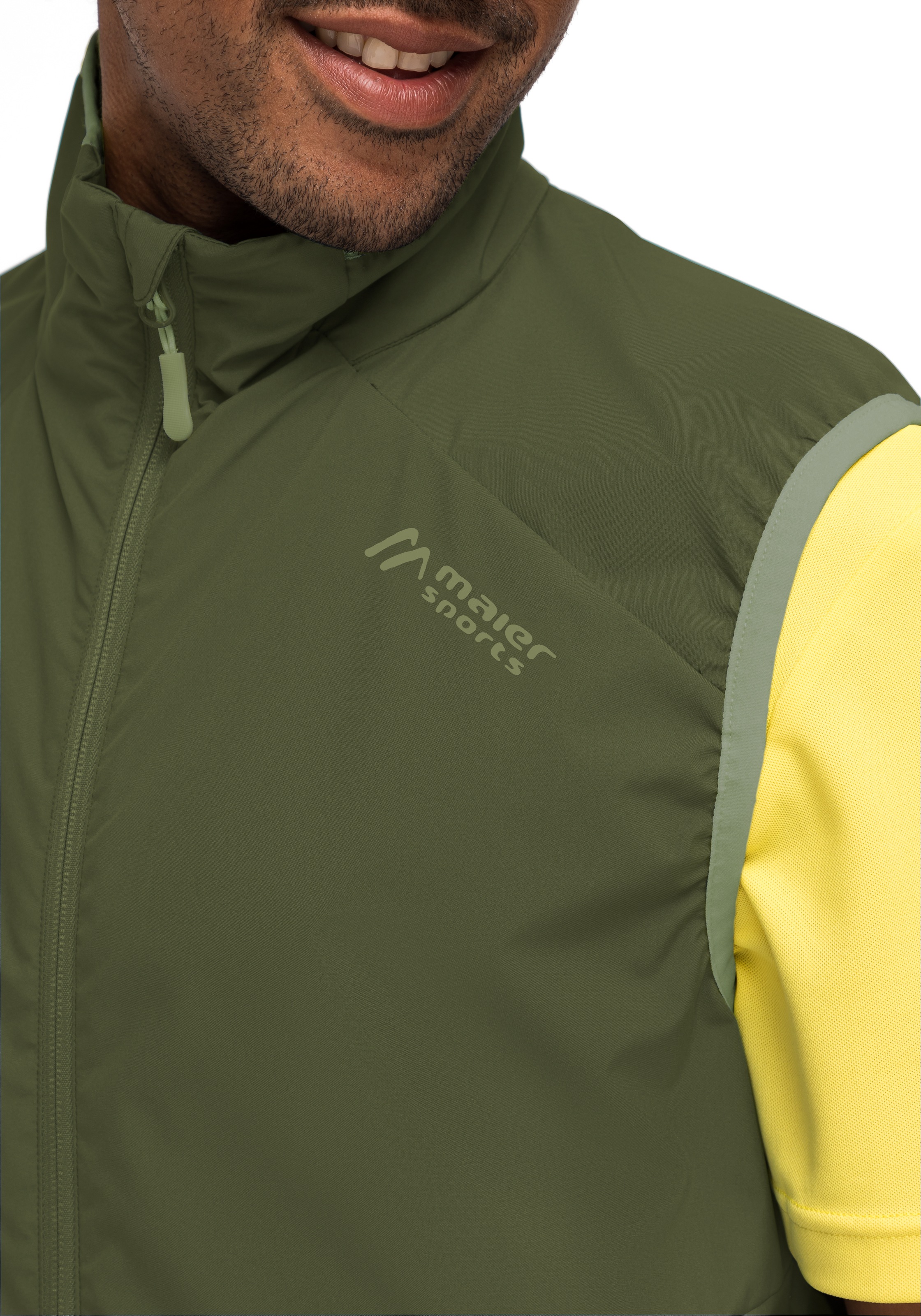 Maier Sports Softshellweste »Brims Vest M«, atmungsaktive Herren Weste, wasserabweisende Outdoorweste