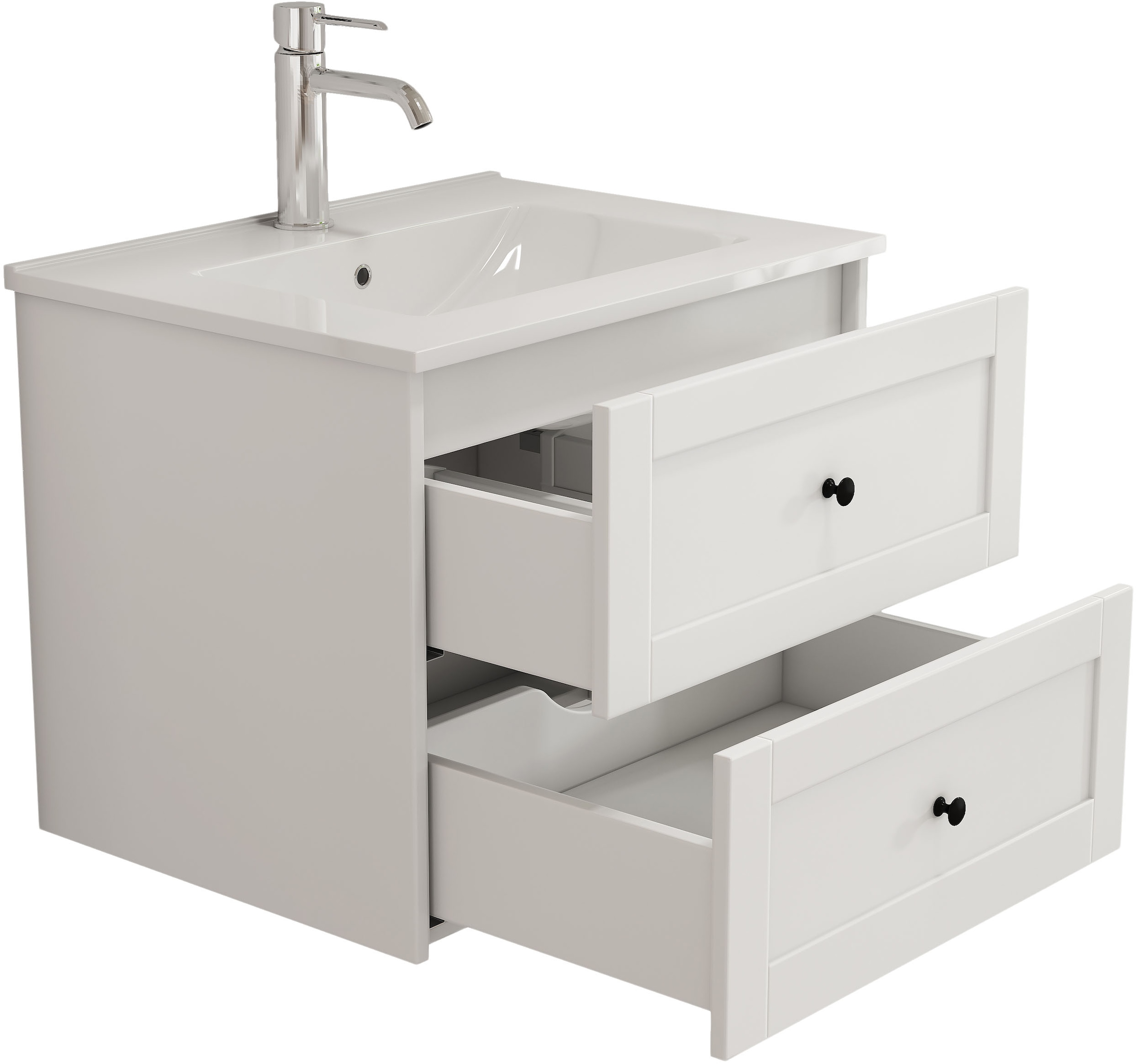 welltime Waschtisch »Rotterdam« Badmöbel inkl. Keramikwaschbecken, in verschiedenen Breiten erhältlich