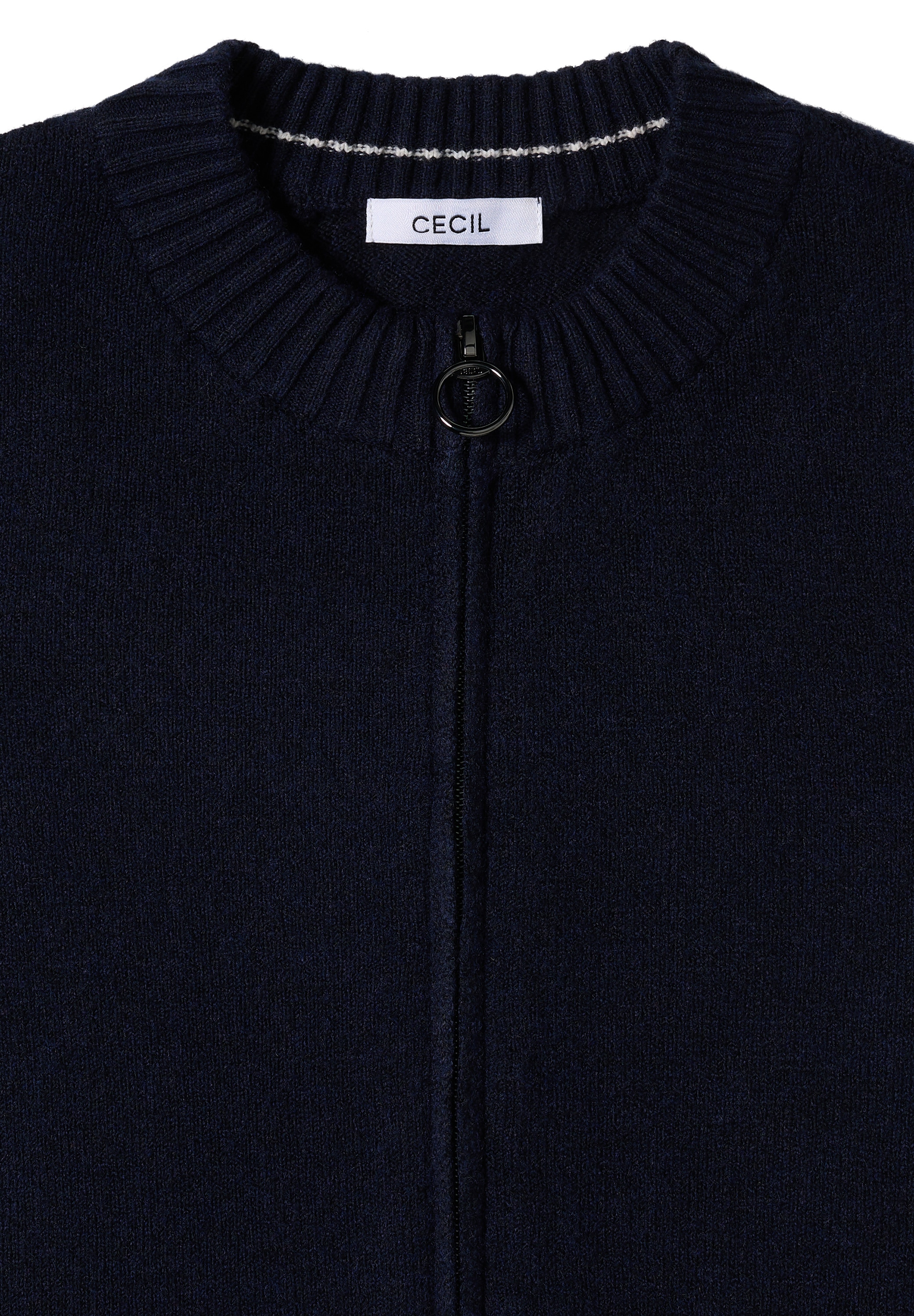 Cecil Cardigan, mit Rippbündchen