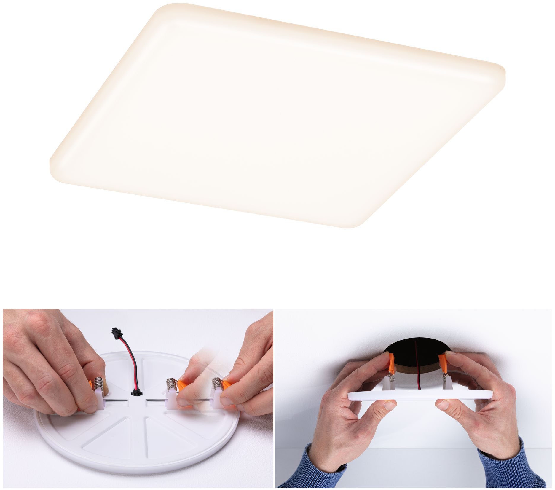 Paulmann LED Bad-Einbauleuchte »Veluna«, Schutzart IP44, 3 Lichtstimmungen möglich, inkl. LED Leuchtmittel