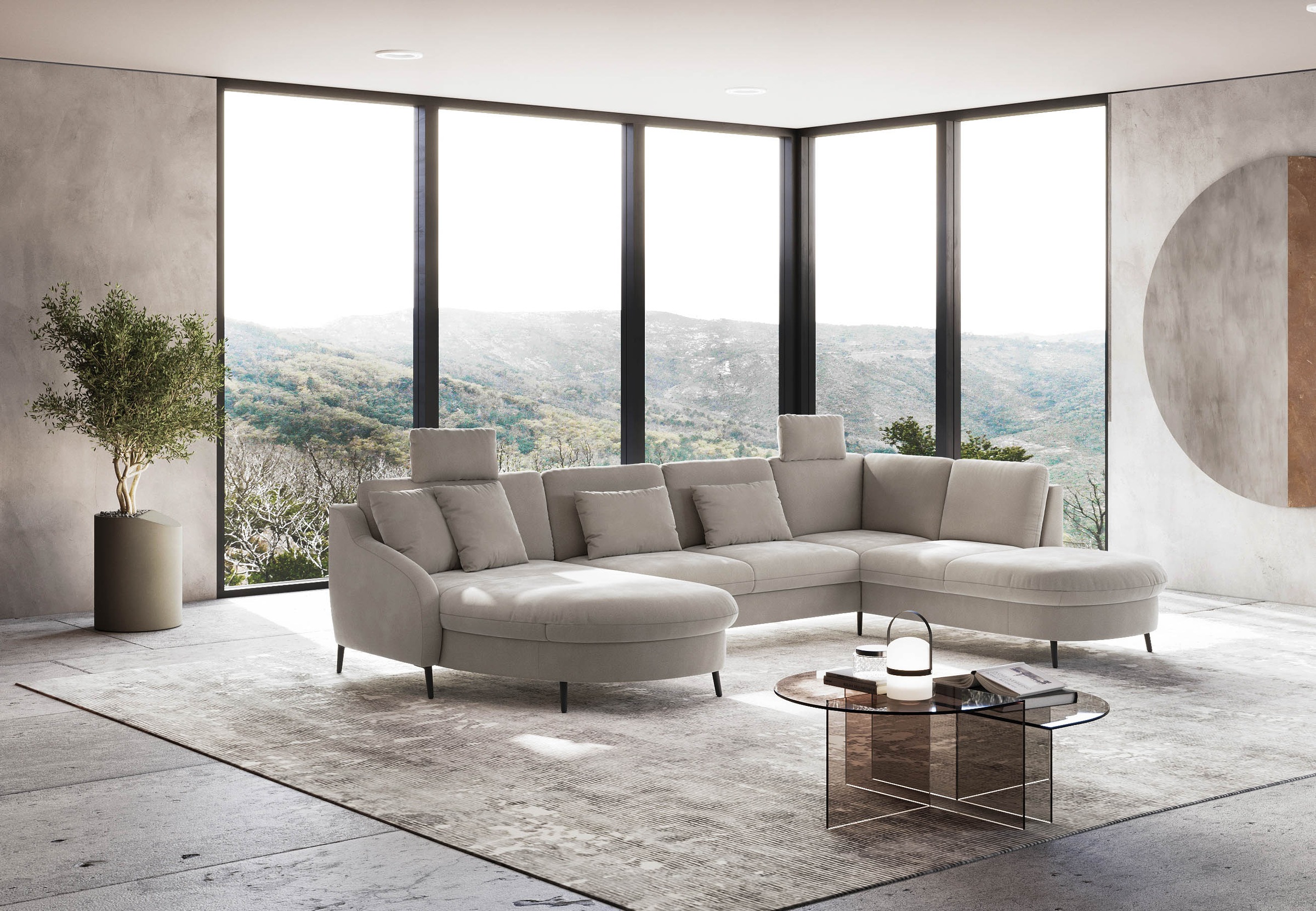 sit&more Wohnlandschaft "Soul U-Form", wahlweise mit Bett und Bettkasten günstig online kaufen
