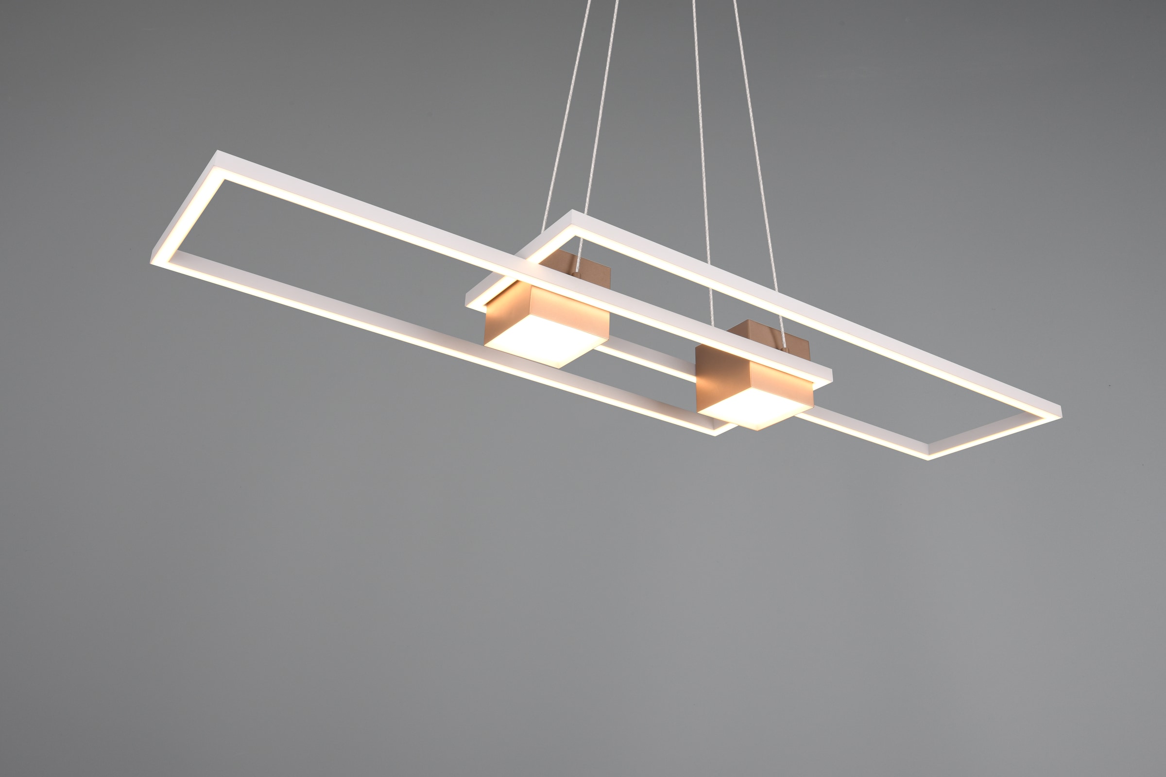 TRIO Leuchten LED Pendelleuchte »ALBANY, LED Hängelampe Wohnzimmer mit Fernbedienung, dimmbar, CCT«, 1 flammig, Leuchtmittel LED-Board | LED fest integriert, Lichtfarbe einstellbar, Memoryfunktion, Nachtlicht, up-and-down Licht