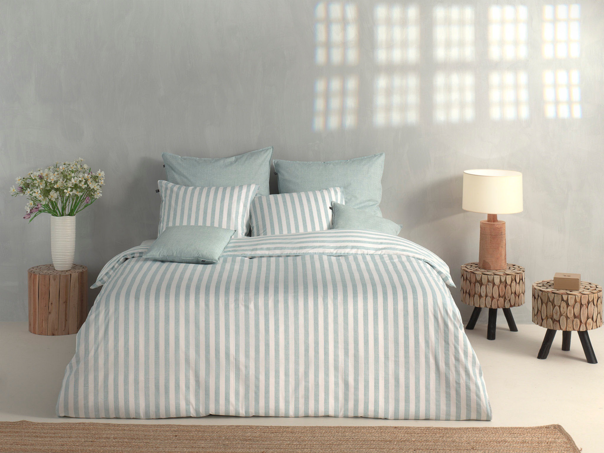 ZO HOME Bettwäsche »Banda-di-Lino« 2 Stk. tlg. Bettwäsche aus 100% Baumwoll günstig online kaufen