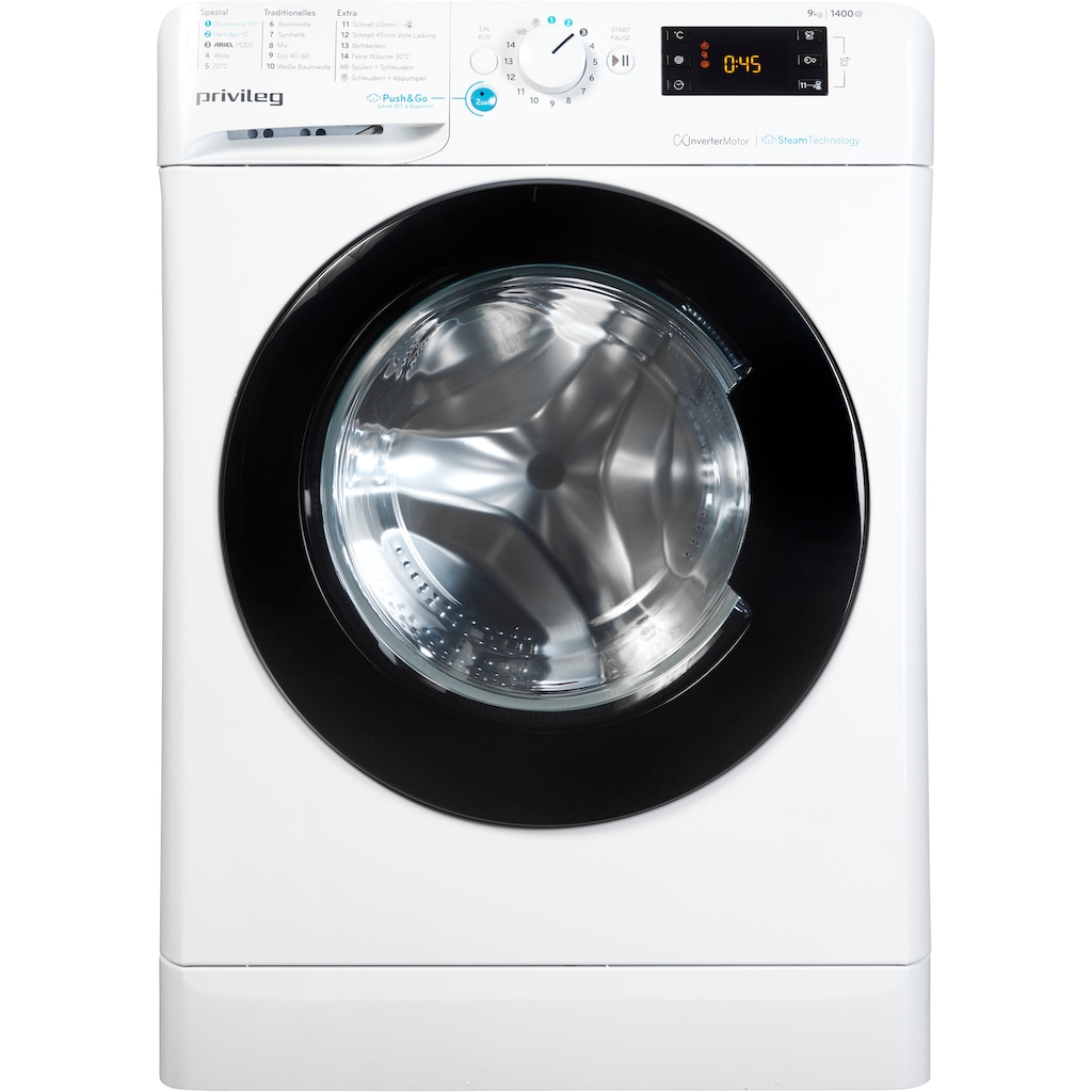 Privileg Waschmaschine »PWFV X 953 A«, PWFV X 953 A, 9 kg, 1400 U/min