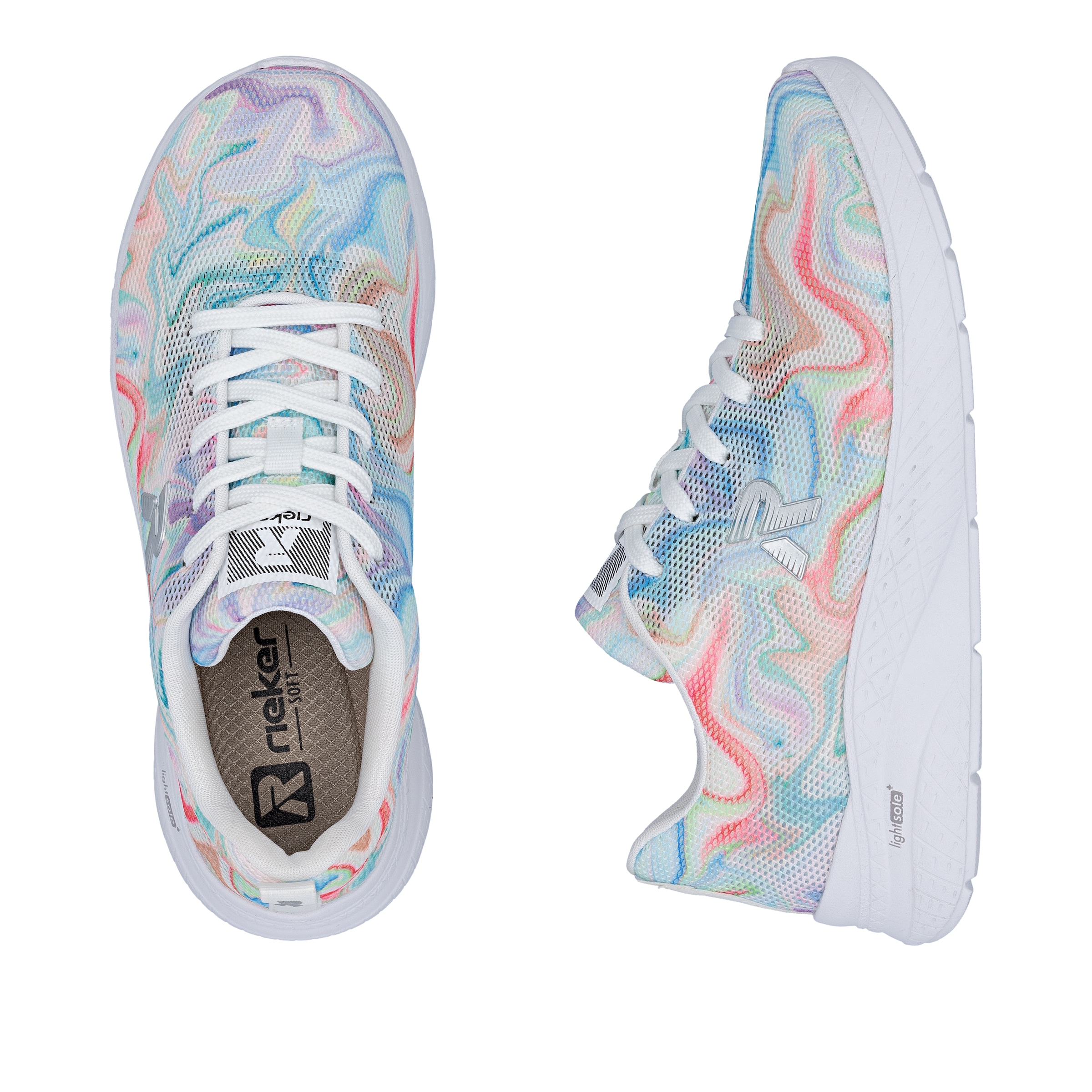 Rieker Sneaker  Schnürschuh, Halbschuh, Freizeitschuh in veganer Verarbeitung