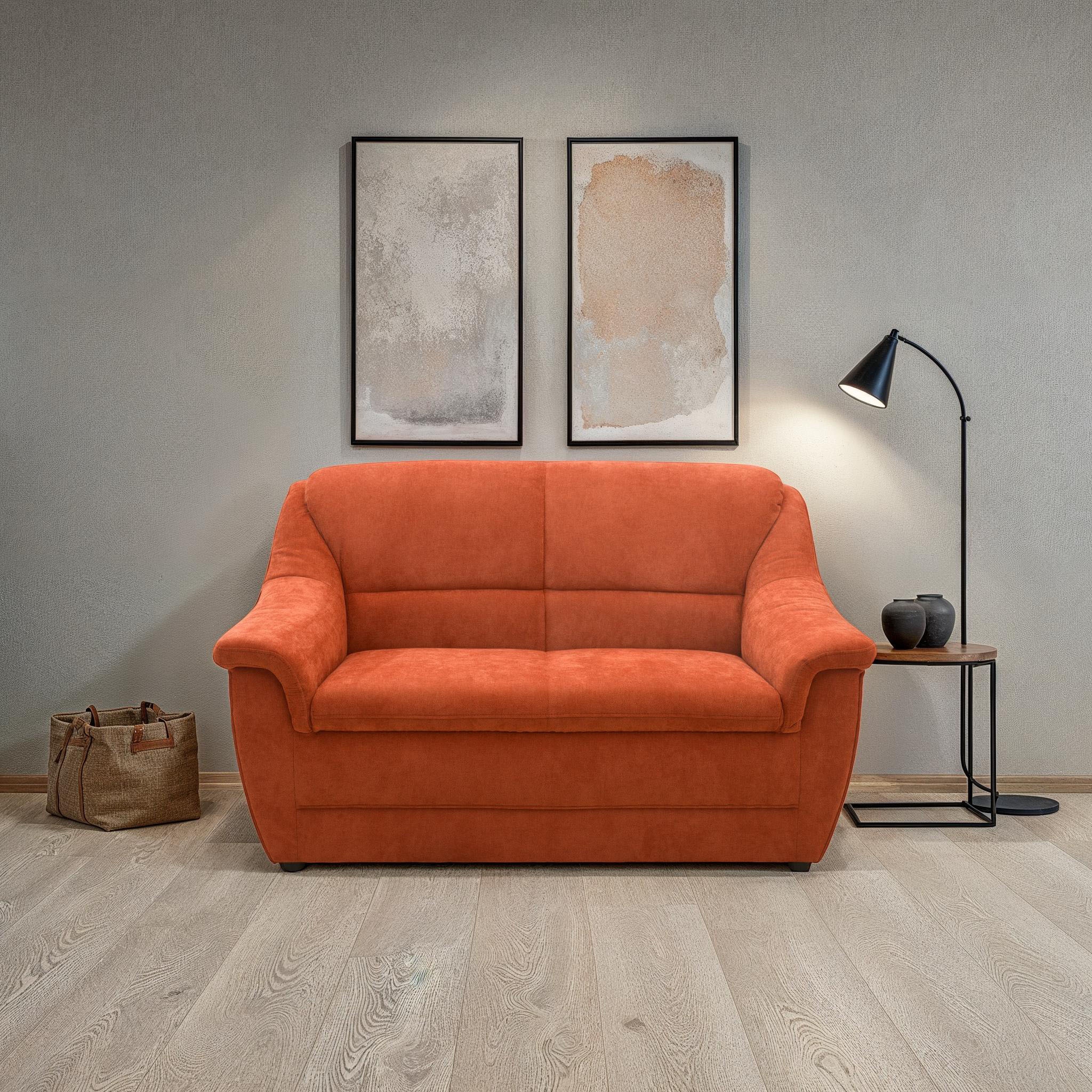 DOMO collection 2-Sitzer »Lale, zeitloses und komfortables Sofa, bequeme Ar günstig online kaufen