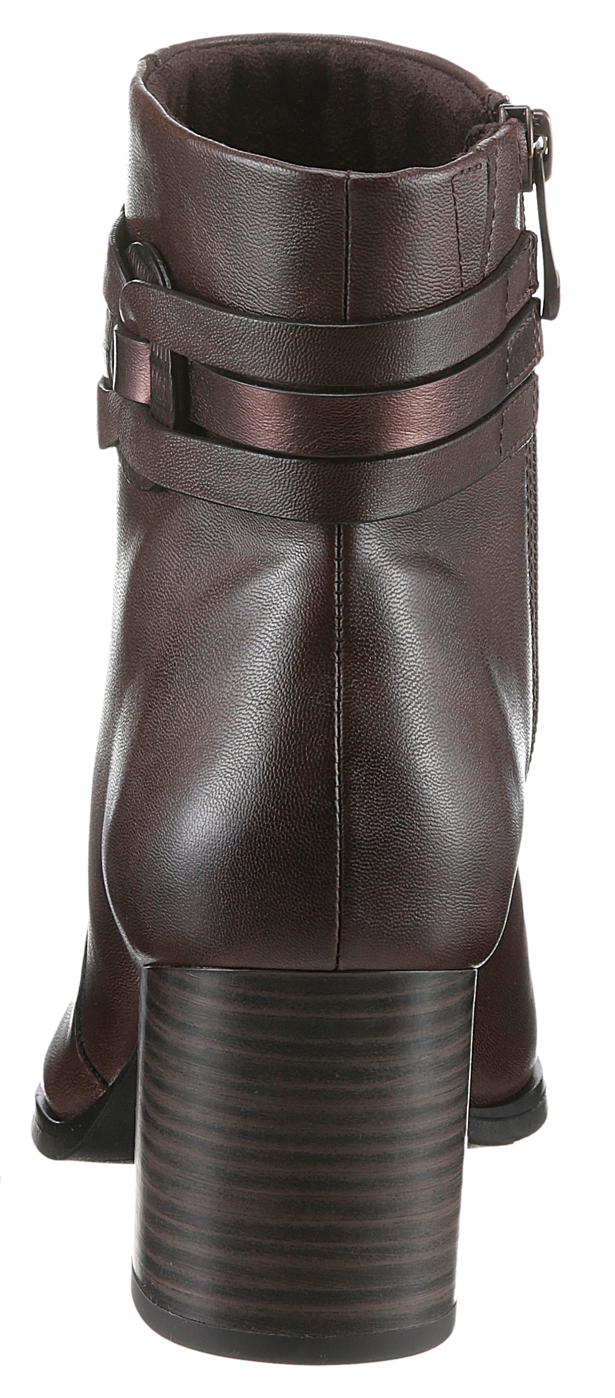 MARCO TOZZI Stiefelette, Blockabsatz, Businessschuh, Ankleboots mit Schmuck-Zierriegel