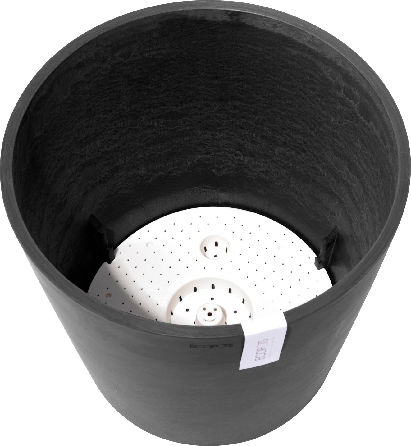 ECOPOTS Blumentopf »AMSTERDAM Dark Grey«, BxTxH: 40x40x35 cm, mit Wasserreservoir