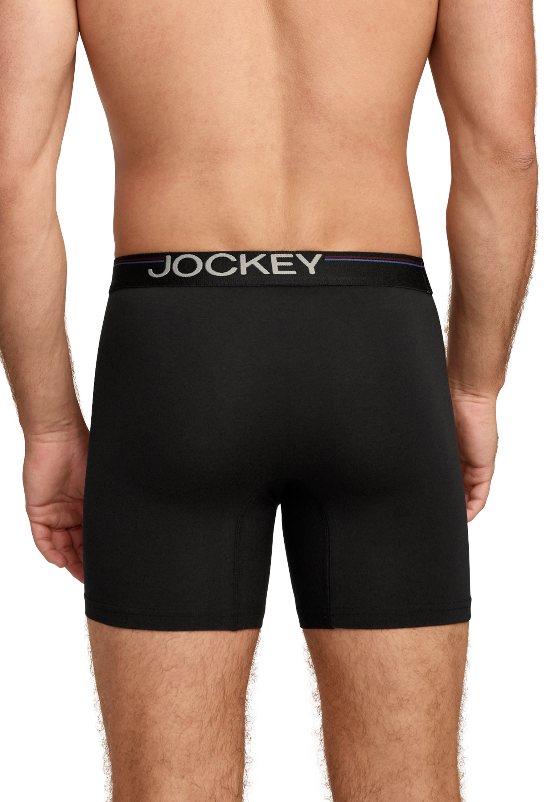 Jockey Langer Boxer »Cotton Stretch« 3er Pack,  eng anliegend, hoher Tragekomfort