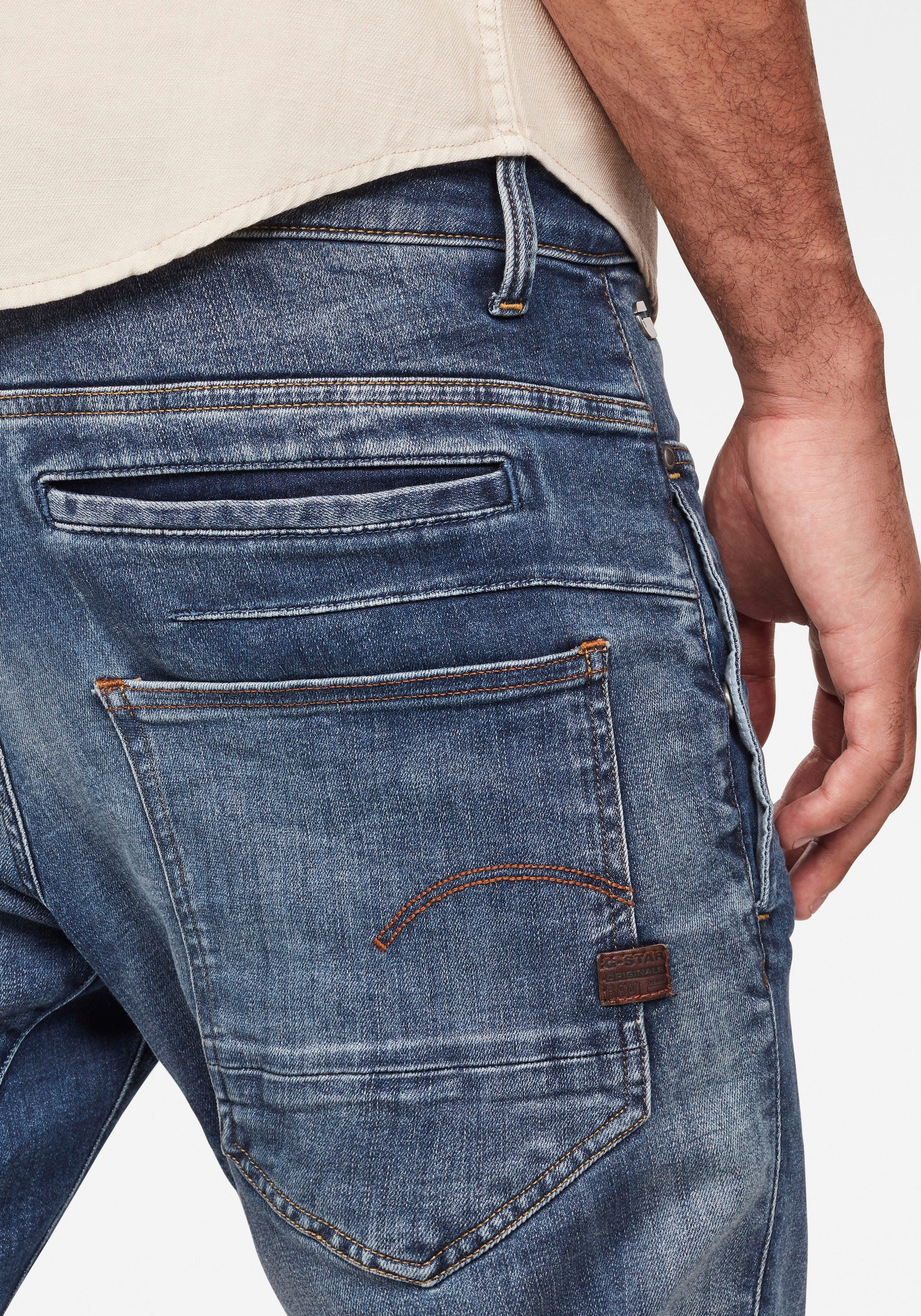 G-STAR Slim-fit-Jeans »3301 Slim«, mit toller Waschung und Elasthan