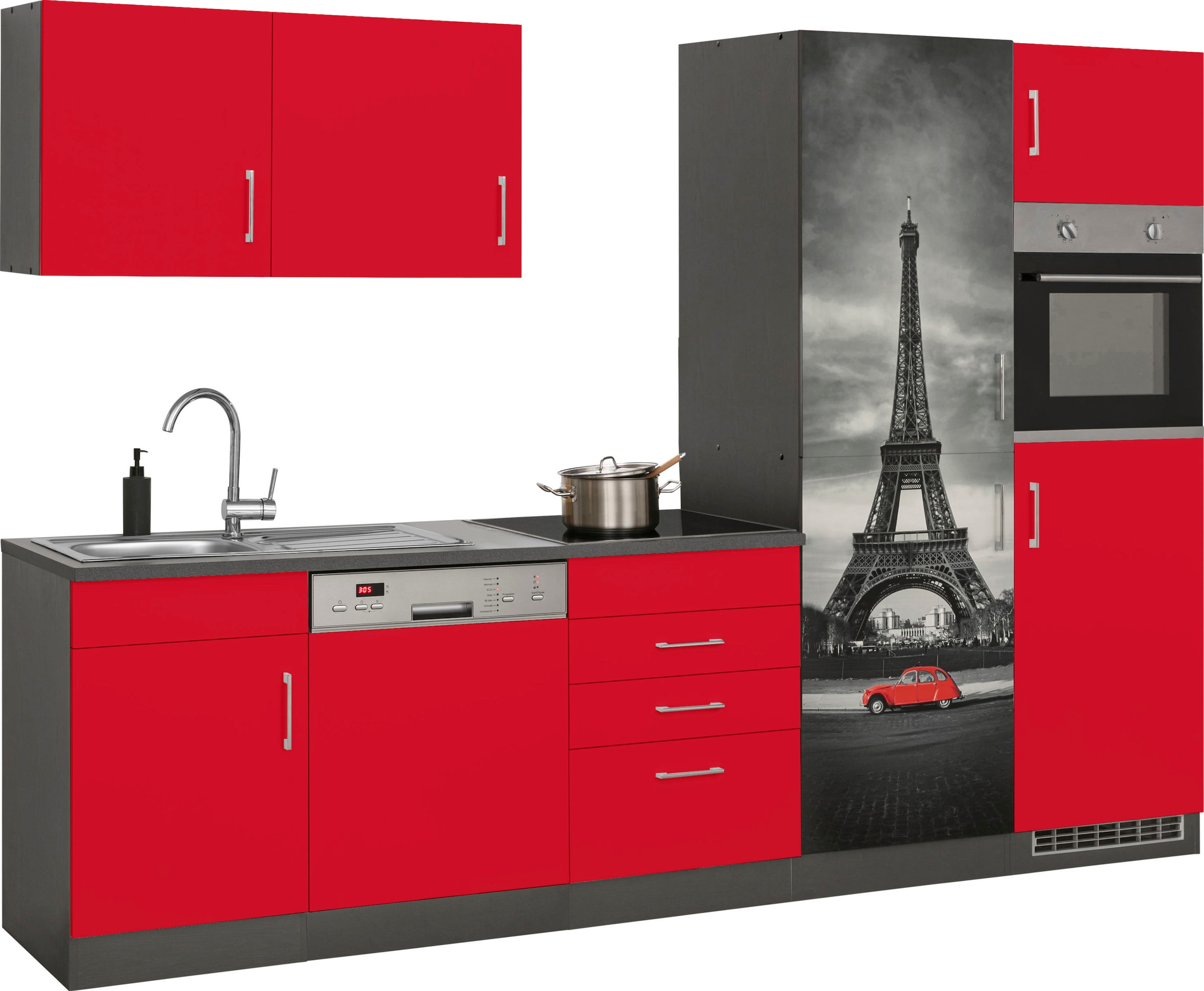 KOCHSTATION Küchenzeile »KS-Paris – Küchen mit einzigartigen Fotomotiven au günstig online kaufen