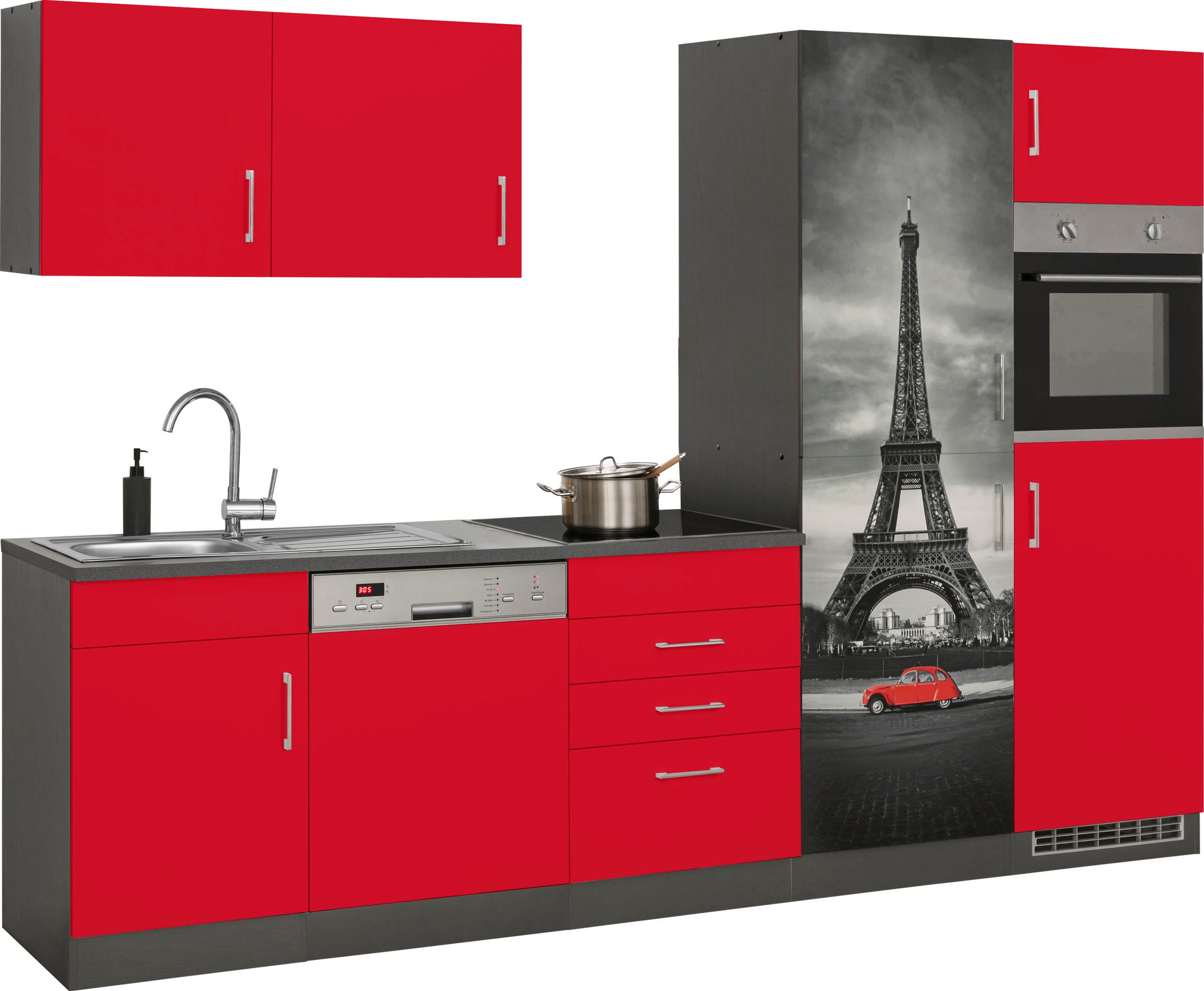 KOCHSTATION Küchenzeile »KS-Paris – Küchen mit einzigartigen Fotomotiven au günstig online kaufen
