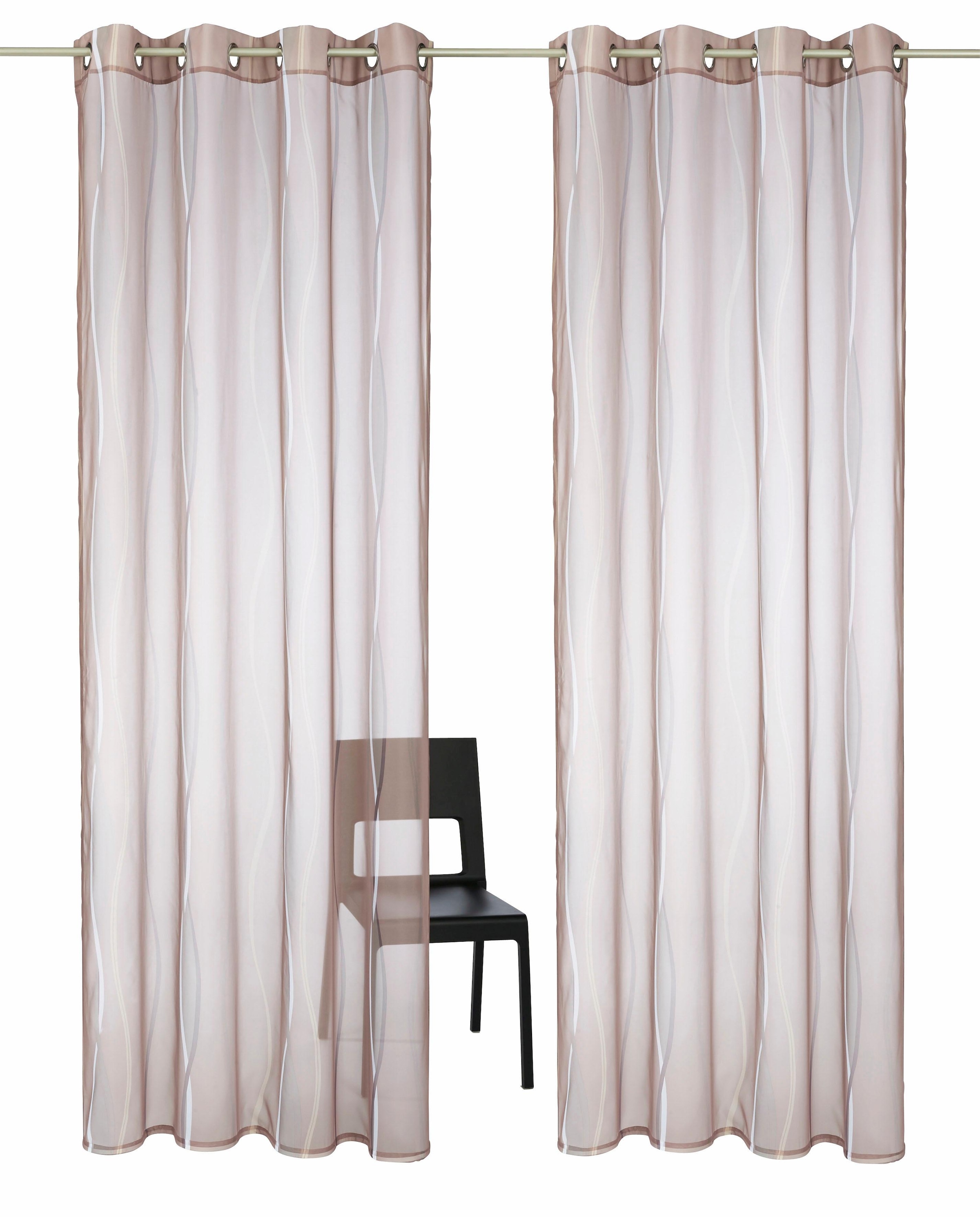 my home Gardine »Dimona«, (2 transparent, Voile, jetzt 2er-Set, %Sale im St.), Polyester