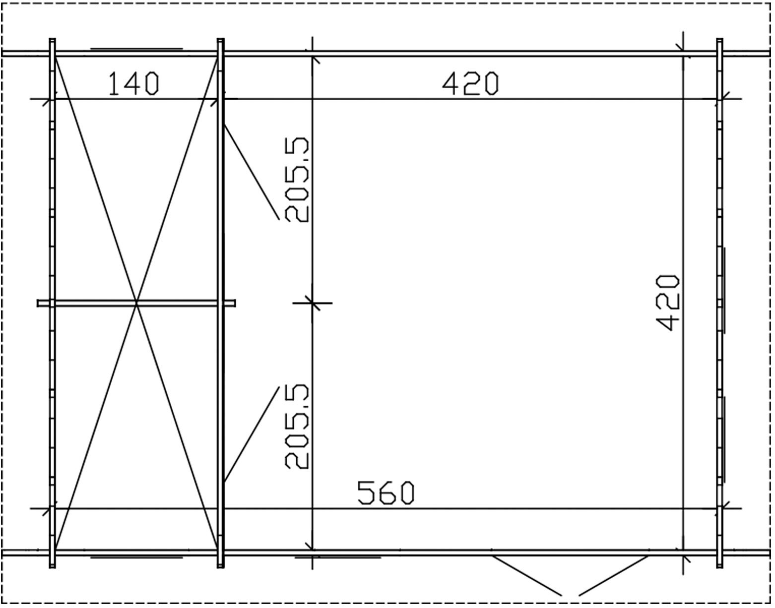 Skanholz Gartenhaus »Bern 2«