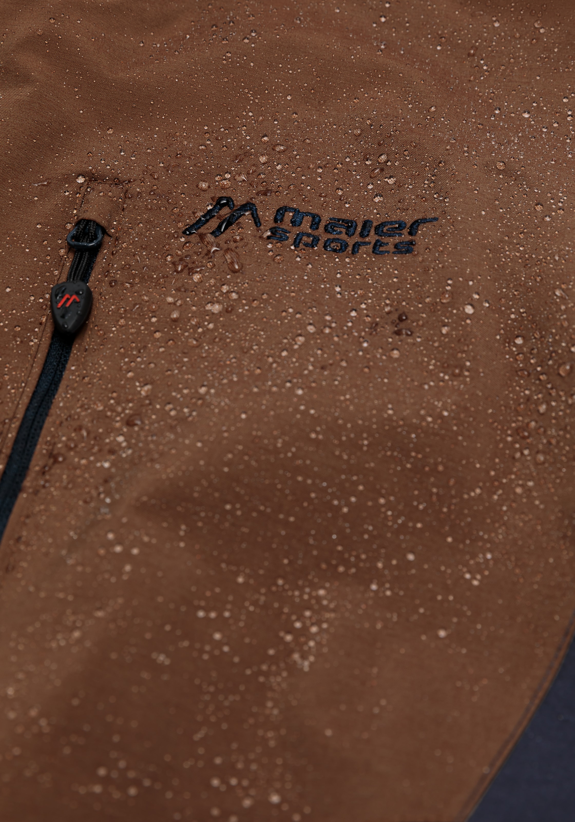 Maier Sports Outdoorjacke »Halny rec M« Herren Funktionsjacke, wasserdichte Regenjacke mit Kapuze, Wanderjacke