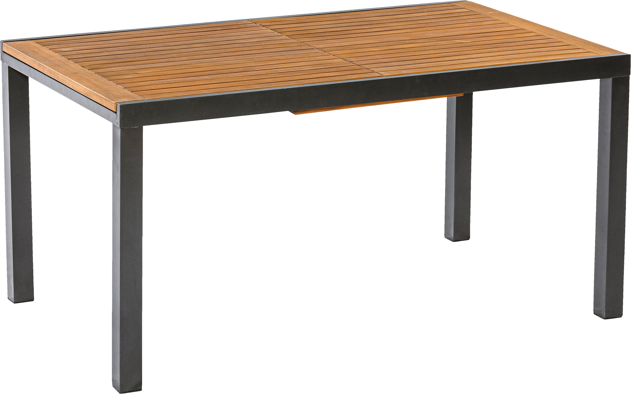 MERXX Garten-Essgruppe »Siena« Set, 7 tlg. inkl. 6 Klappsessel, 6 Auflagen, 1 Ausziehtisch