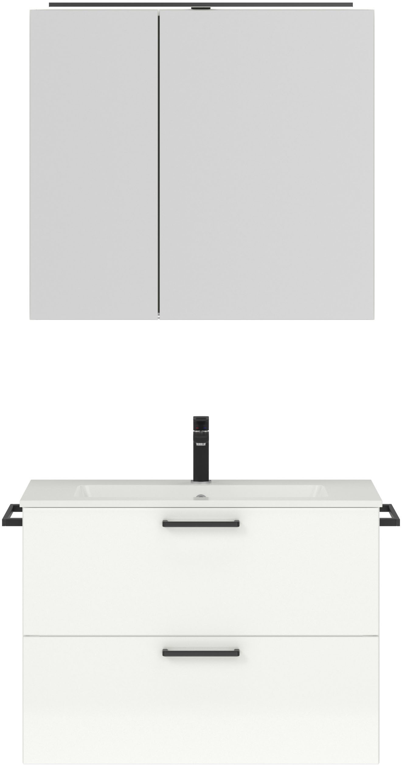 nobilia® Badmöbel-Set »Tolvina« vormontiert, mit Soft-Close, 2 Stk. tlg. günstig online kaufen