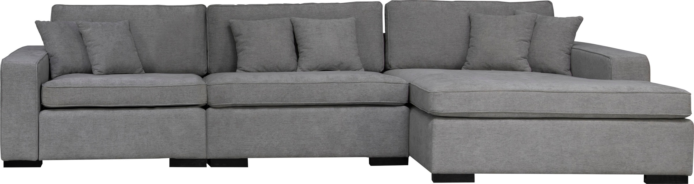 Home affaire Ottomane »Skara L-Form«, Lounge-Sofa mit Federkernpolsterung, in vielen Bezugsvarianten